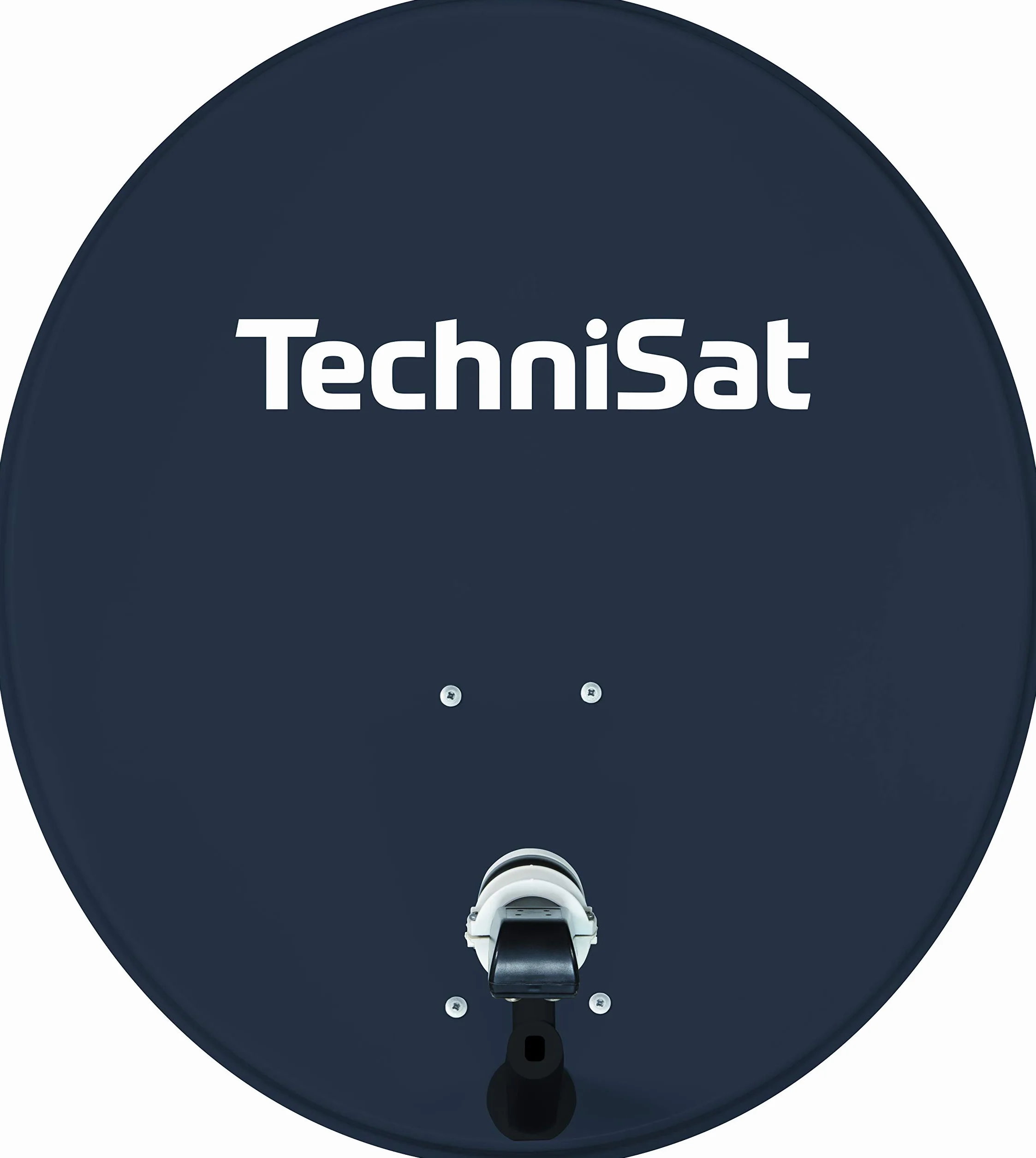 TechniSat TECHNITENNE 70 - Parabola satellitare per 4 partecipanti (sistema satellitare digitale da 70 cm, kit completo di antenna con supporto per albero e LNB Quattro-Switch) antracite
