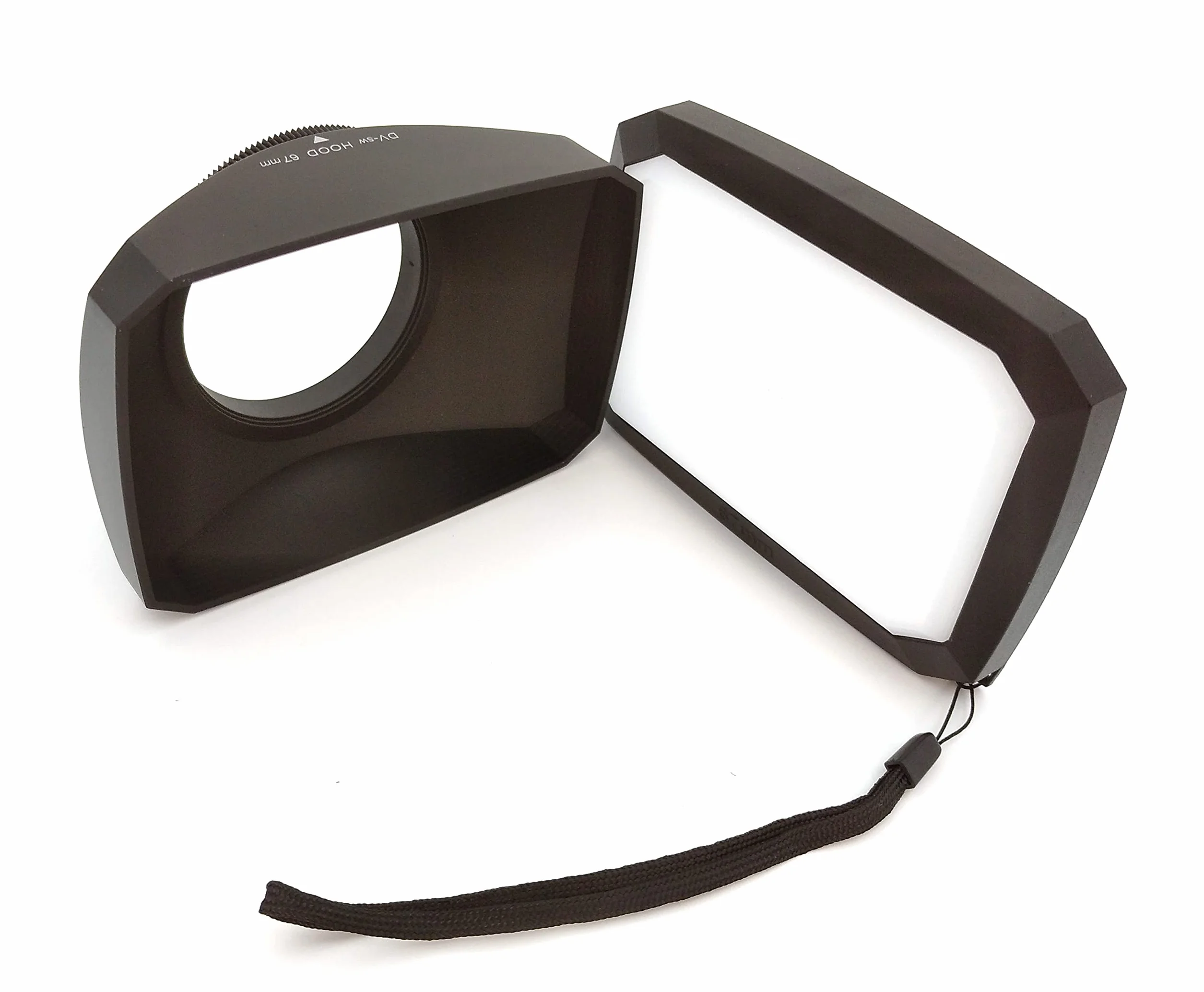 67mm Paraluce 16:9 grandangolare video videocamera a vite con cappuccio bilanciamento bianco