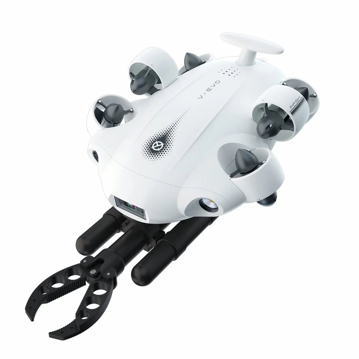 Fifish V-VEO Drone sottomarino VR, Robot ROV con blocco postura, rotolo di 360°, fotocamera 4K UHD, cavo 100 m, RC Finder (Standard +)