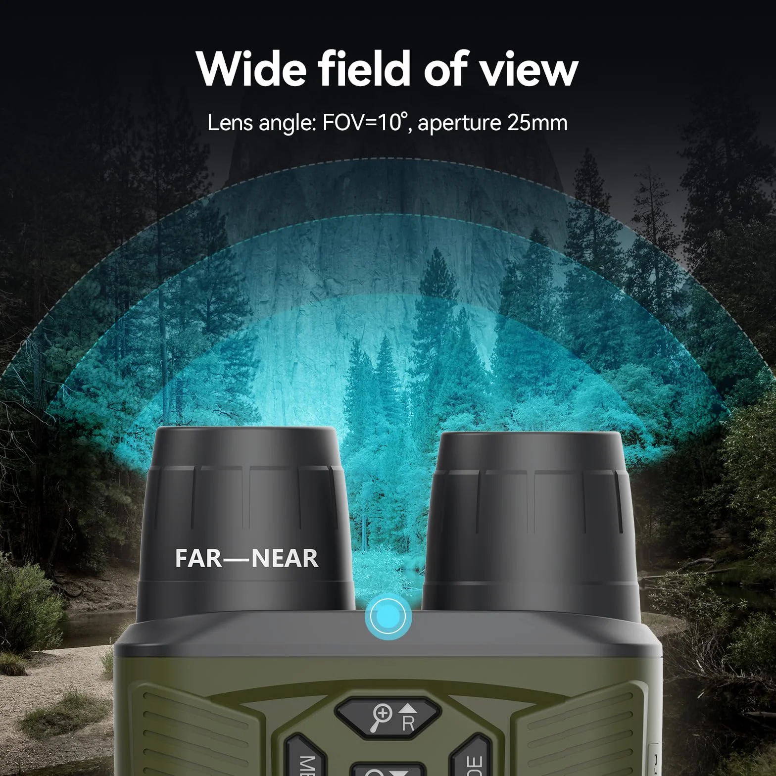 Svbony 4K Binocolo Visione Notturna, 8X Zoom Digitale Goggles di Visione Notturna, 5000mAh Batteria Ampio Schermo 3'' Binoculare Visione Notturna, 32GB Scheda Osservare Fauna Selvatica Cacciare