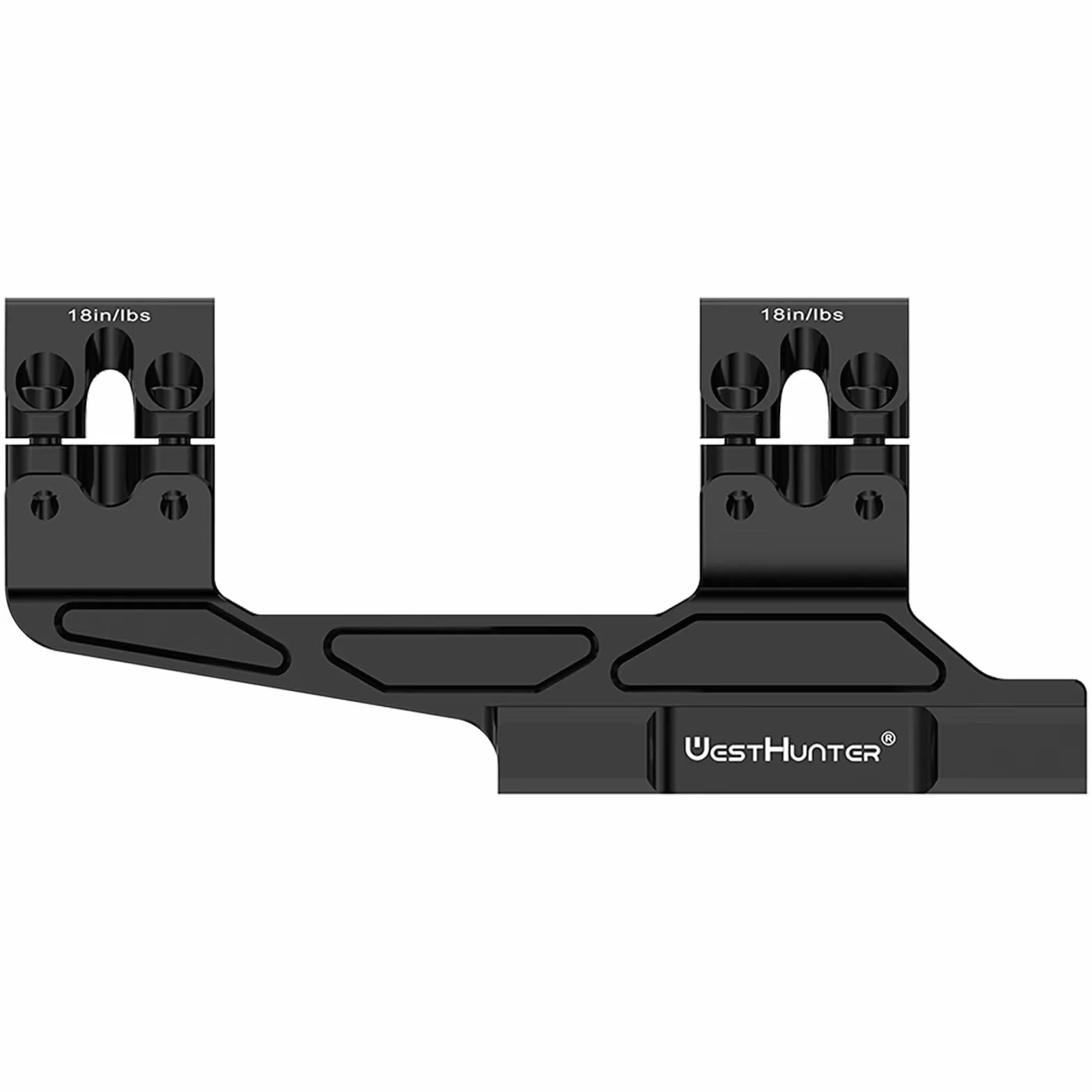 WestHunter Optics Montaggio Cantilever-Picatinny 30 mm/34 mm doppio anello sfalsato