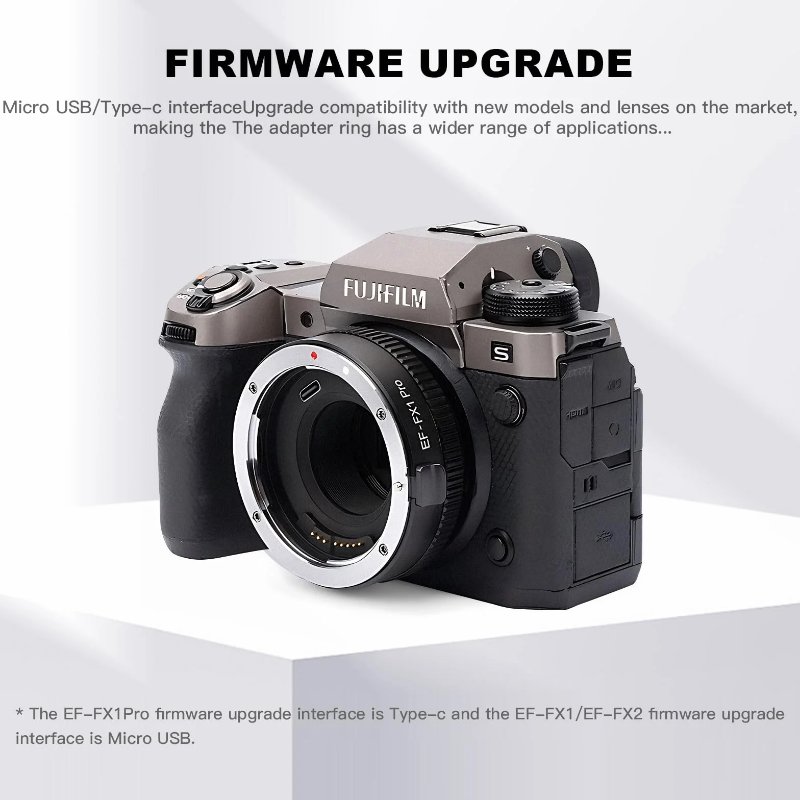 VILTROX EF-FX1 Pro Adattatore Lente Autofocus Elettronico EF-FX Adattatore AF per obiettivo Canon EF/EF-S a Fuji X Mount X-H1 X-T5 X-T4 X-T3 X-T30 X-T100 X-E3 X-S10 X-E4