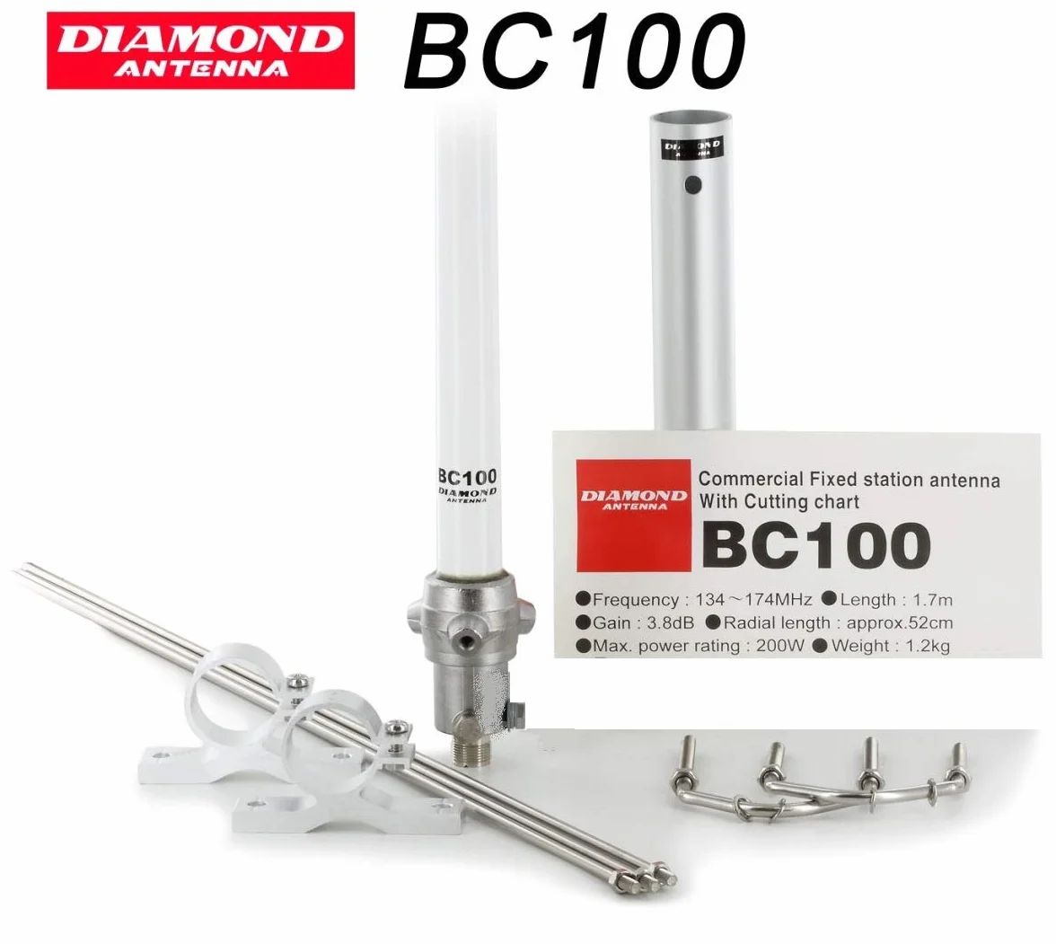 Diamond BC-100 Antenna Verticale VHF 136/174 MHz