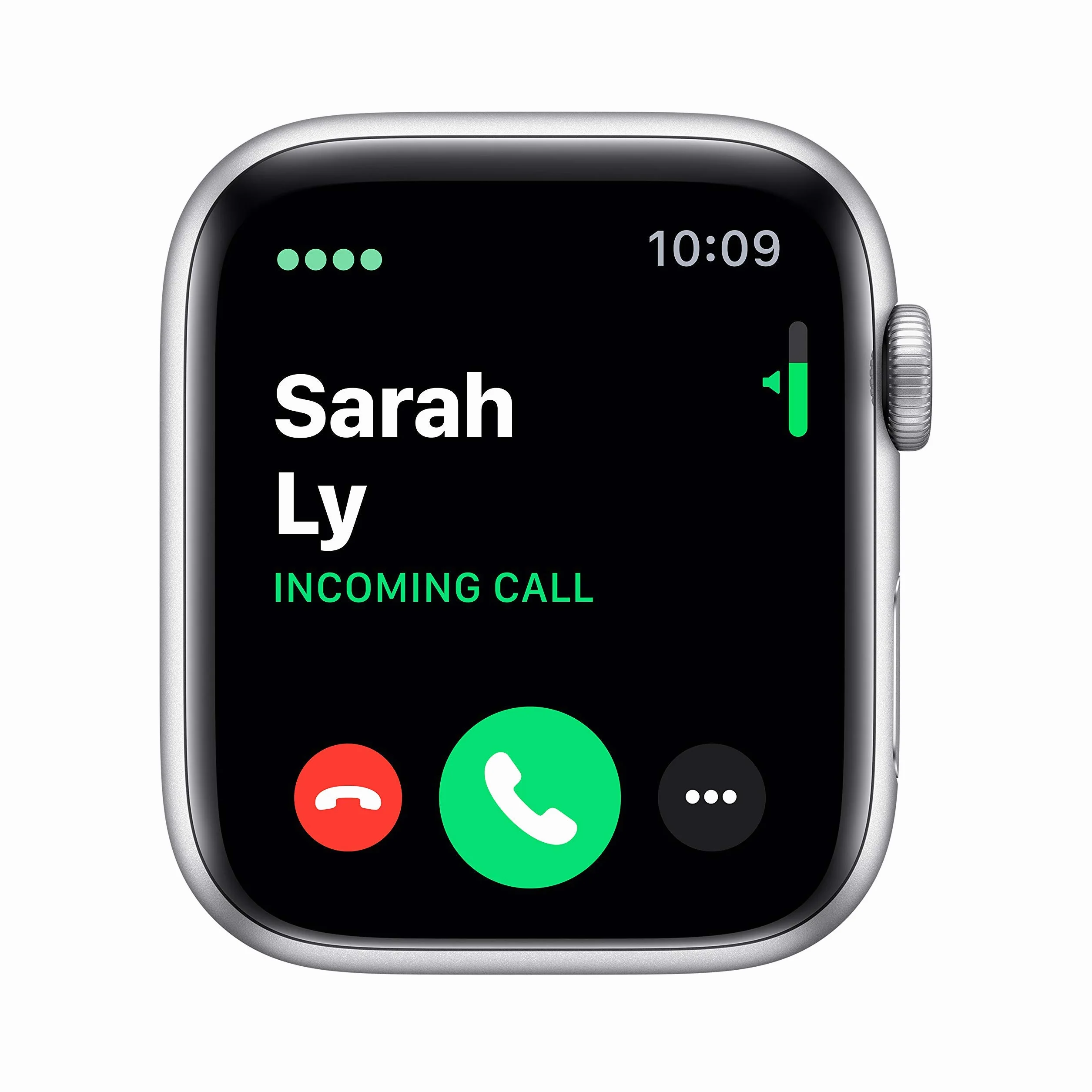 Apple Watch Series 5 44mm (GPS + Cellular) - Cassa In Alluminio Color Argento Con Bianco Cinturino Sport (Ricondizionato)