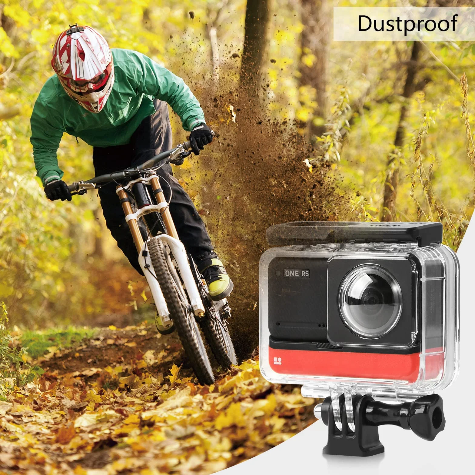 Custodia impermeabile per Insta360 One RS Twin Edition/4K Edizione per Immersioni Subacquee 30M Cover Protettiva (per Twin Edition)