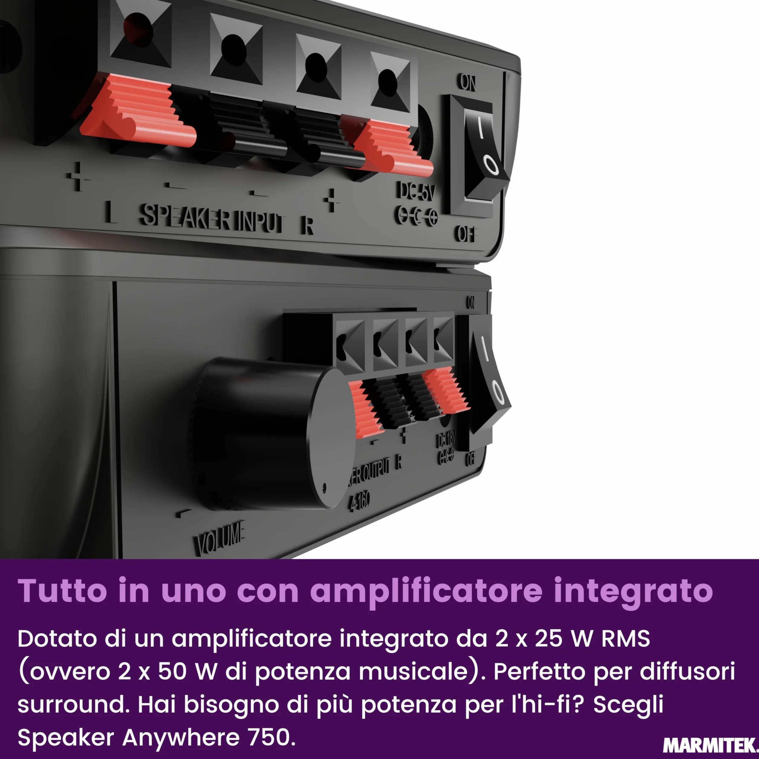 Marmitek Kit Surround Anywhere 221 - Bezprzewodowy zestaw do głośników audio cyfrowego