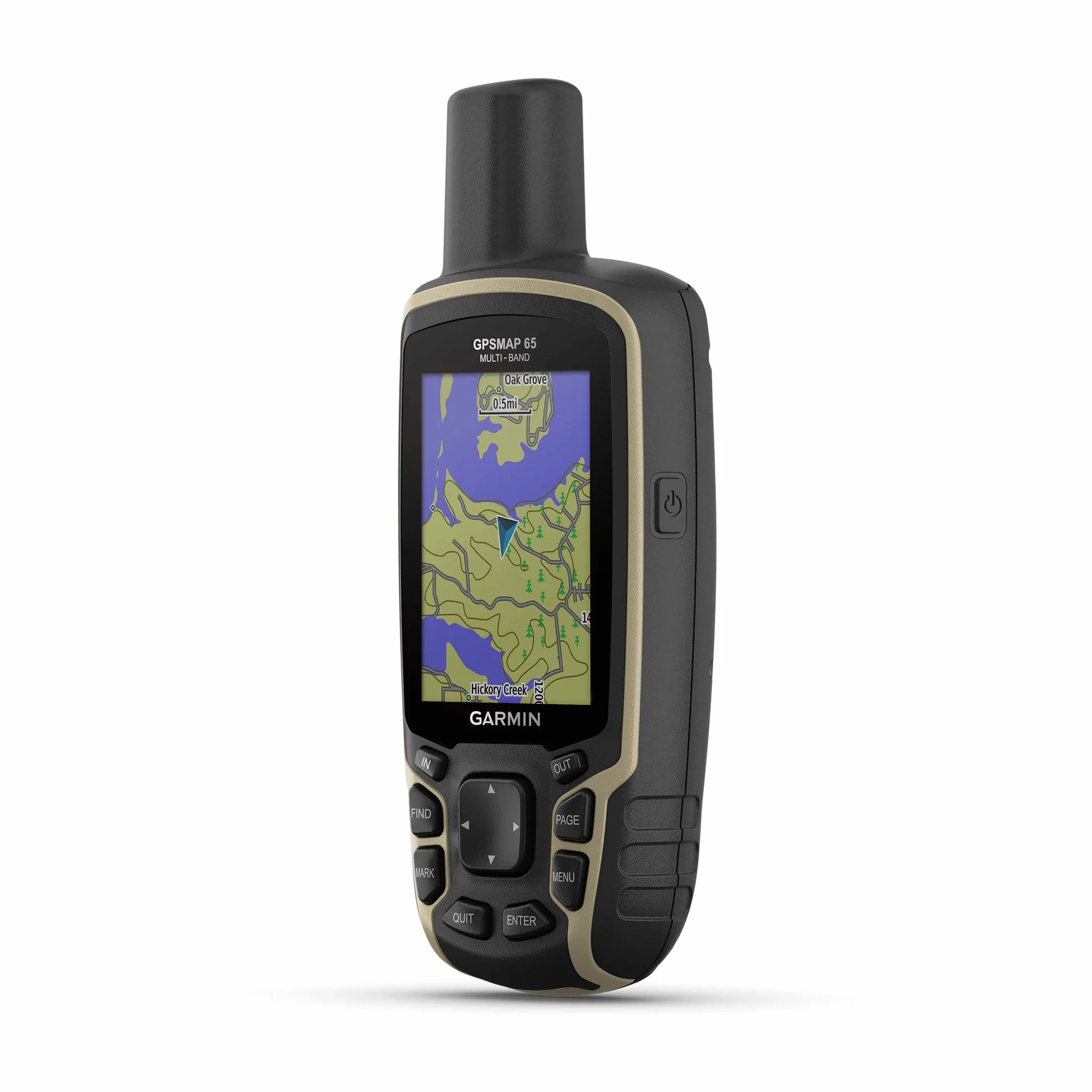 Garmin GPSMAP 65, palmare a pulsante con supporto satellitare esteso e tecnologia multi-banda, display a colori da 2,6", 010-02451-00