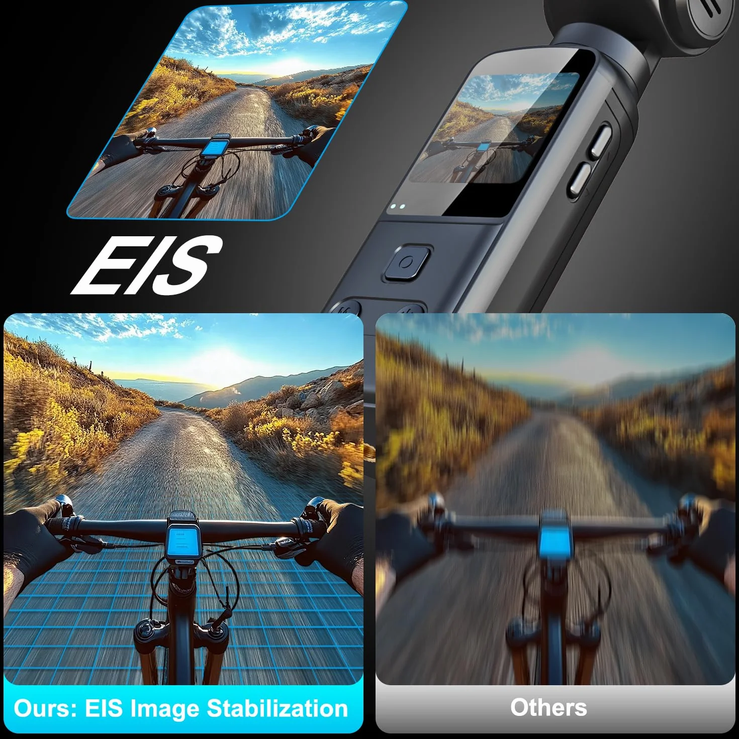 4K Bodycam, Vlog/POV Camera con Obiettivo Ruotabile 270°, Telecamera/Videocamera Portatile, Mini Action Cam con Microfono Esterno, Clip e Scheda TF da 64 GB