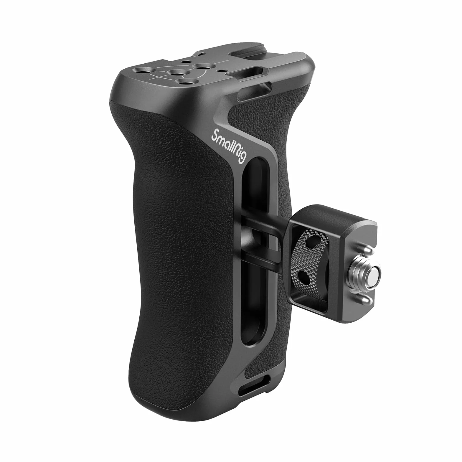 SMALLRIG Side Handle with Two-in-One Locating Screw (Sia 1/4'' che 3/8''), Punto di Montaggio Estensibile, Impugnatura Ergonomica per Sony Alpha 7 V - 4346