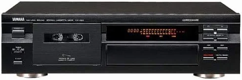 Yamaha KX 493 - Registratore a cassette, colore nero