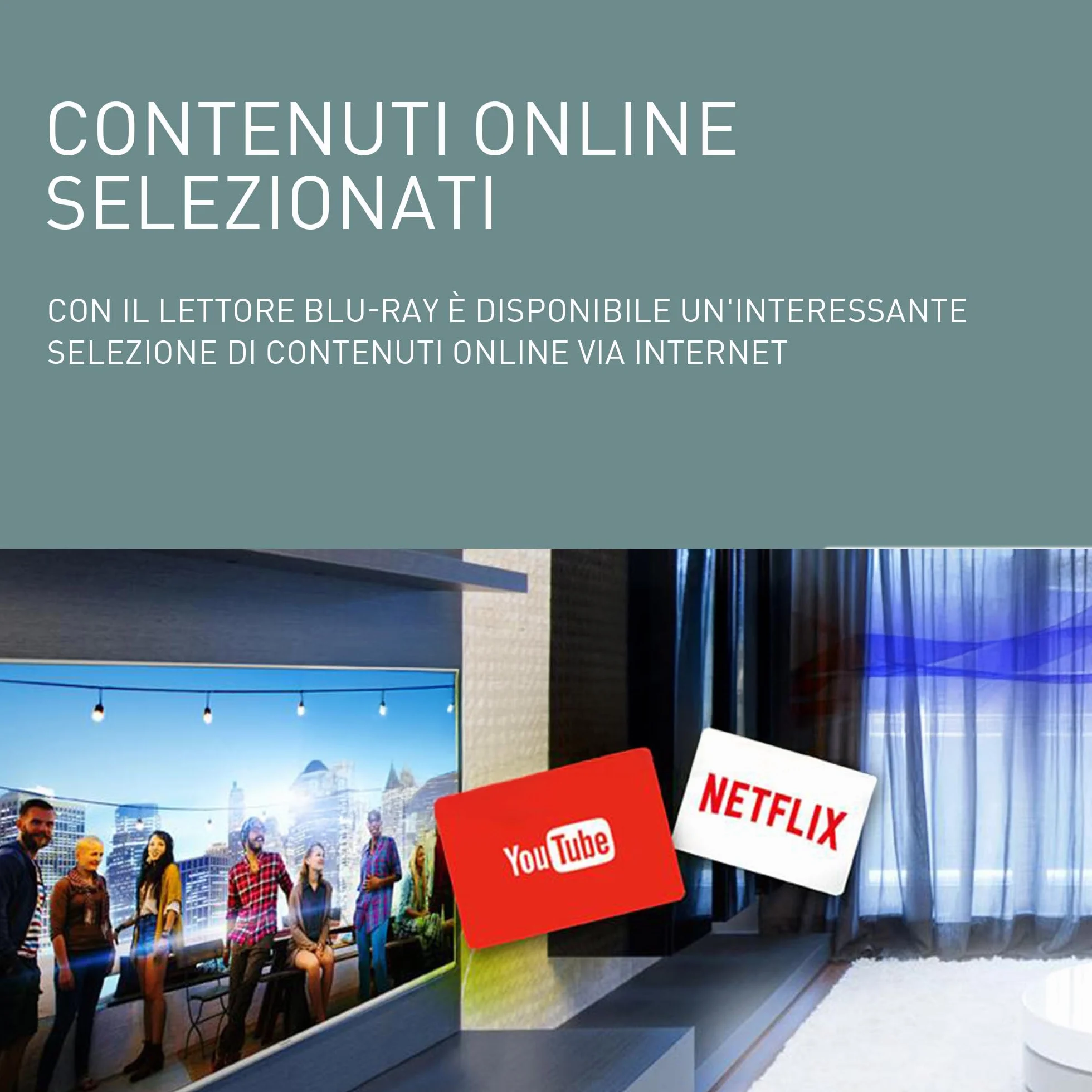 Panasonic DMP-BD84EG-K Lettore Blu-ray Disc/DVD 2D Smart Network, App Internet, Audio ad Alta Risoluzione, Riproduzione HDD Esterno, USB, Ethernet, Design Compatto, Nero