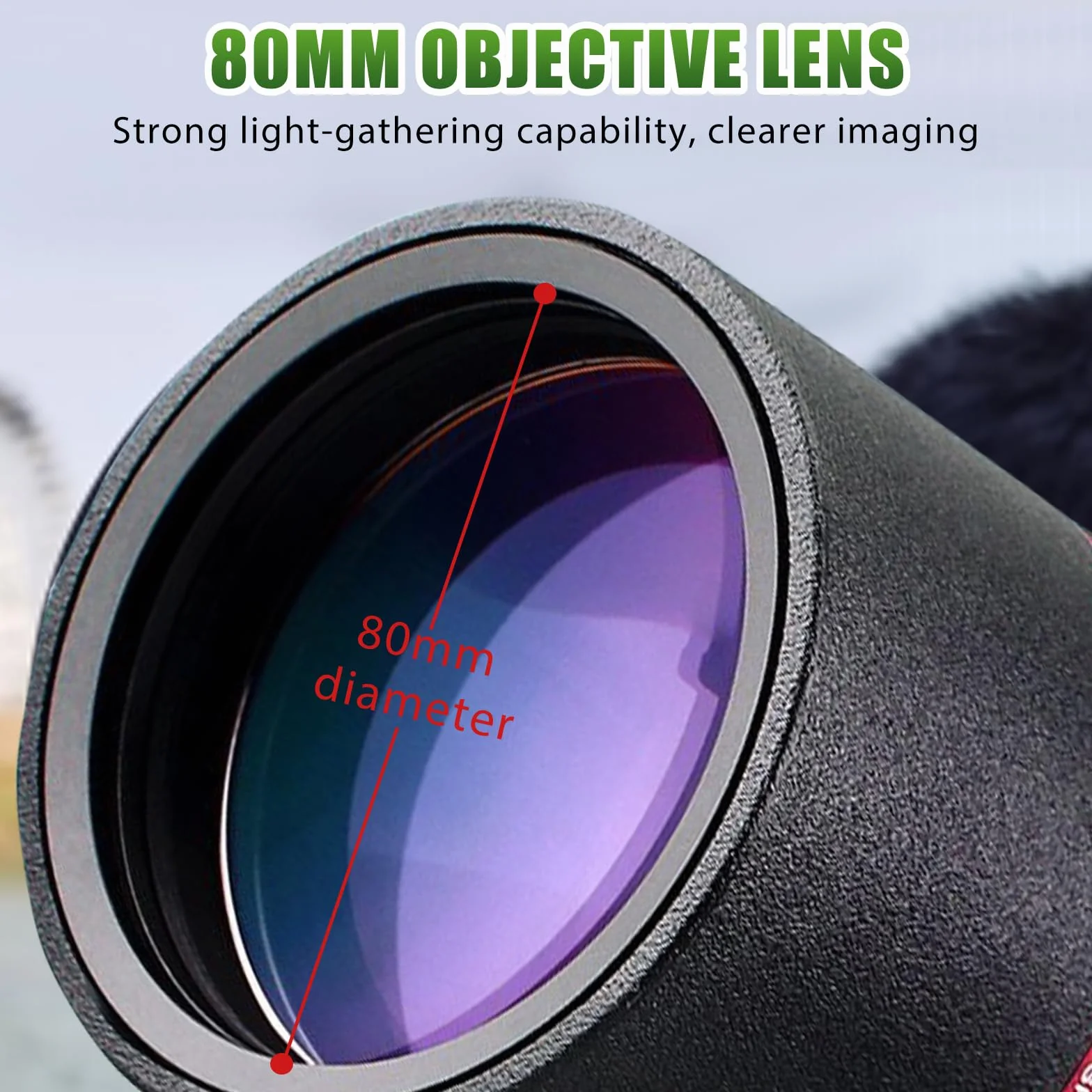 Svbony SV13 Cannocchiale, 20-60x80 Cannocchiale con Treppiede, HD Porro Prisma FMC Ottica Impermeabile Potente per Tiro a Segno, Tiro con Arco, Birdwatching, Luna