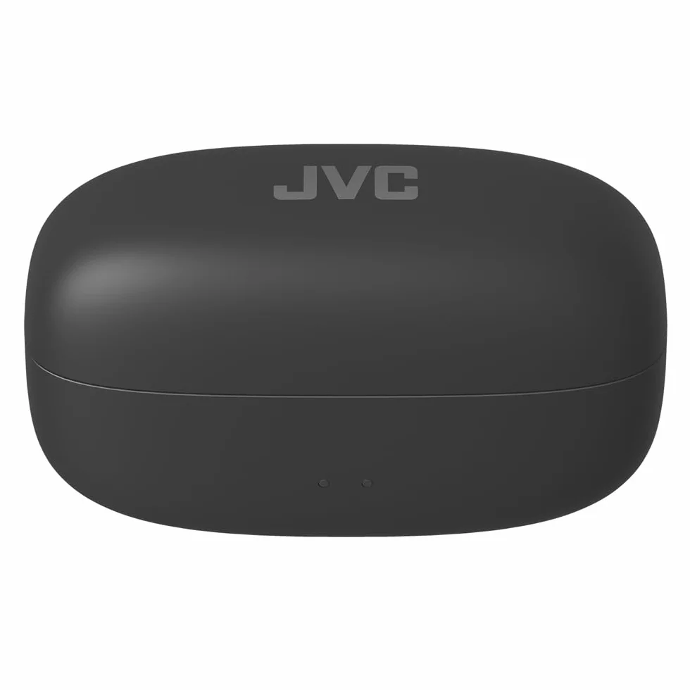 JVC Nearphones HA-NP1T-B, Cuffie in stile Earcuff con archetto lucido, vestibilità comoda, connessione multipoint, Bluetooth 5.3, autonomia di 24 ore, compatibili con app - Nero