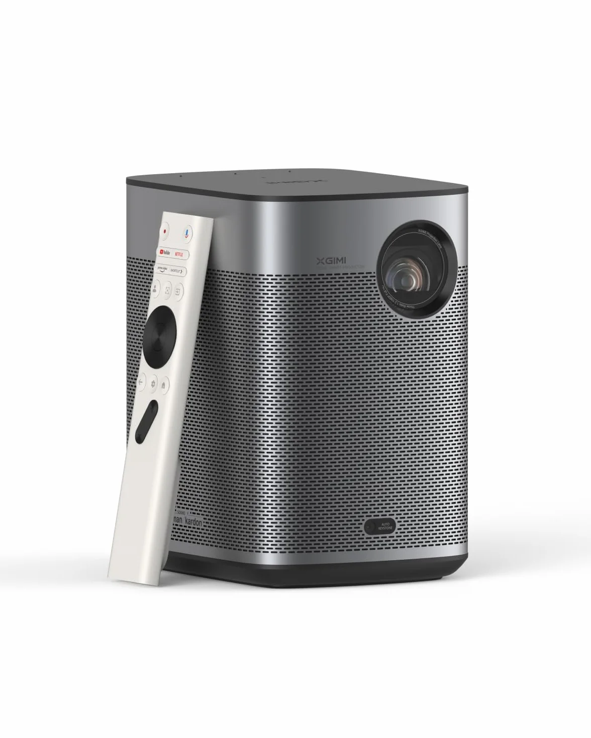 XGIMI Halo+ GTV Proiettore Portatile 1080P, Google TV con licenza Netflix, 700 Lumen ISO, 2 x 5W Altoparlanti Harman Kardon, ISA, Wi-Fi, Schermo di 200”, Batteria Integrata con 2,5 Ore di Autonomia