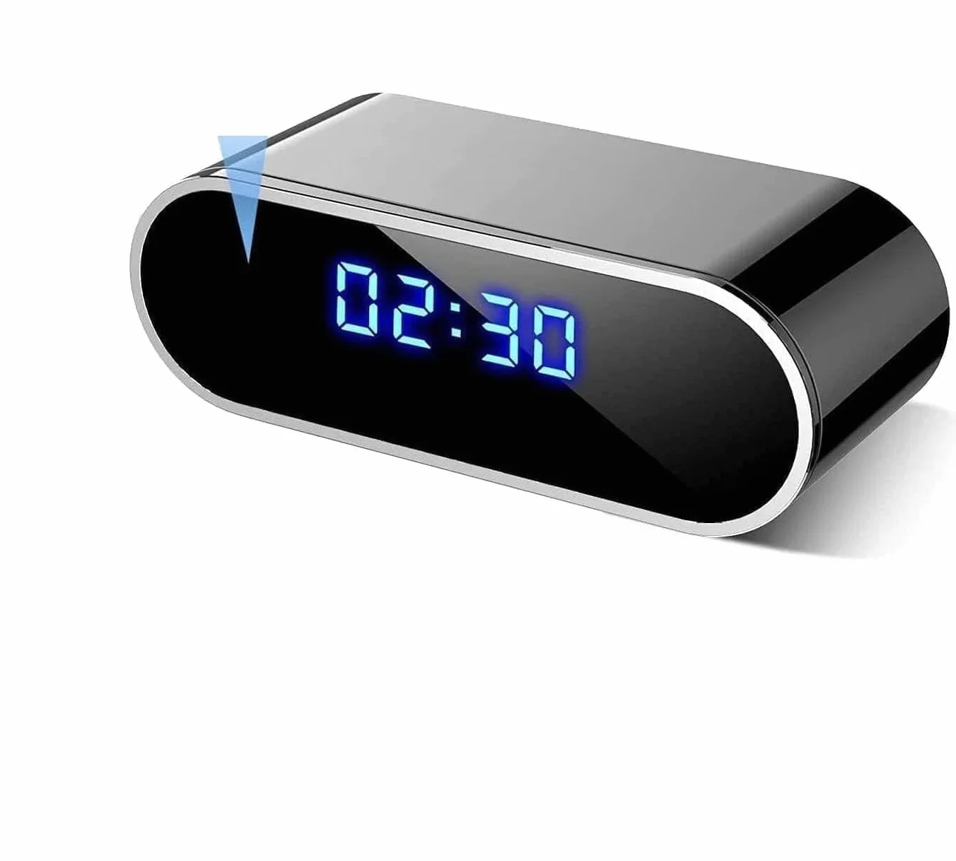 Sveglia Digitale con Telecamera Nascosta WiFi – Full HD, Rilevamento Movimento, Visione Notturna, Registrazione Loop, Controllo Remoto da App