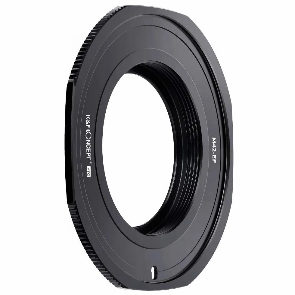 K&F CONCEPT Anello Adattatore per Obiettivo M42-EOS Adatto per Obiettivi M42 su Anelli Adattatore per Obiettivo Fotocamera Compatibile con Canon EOS DSLR