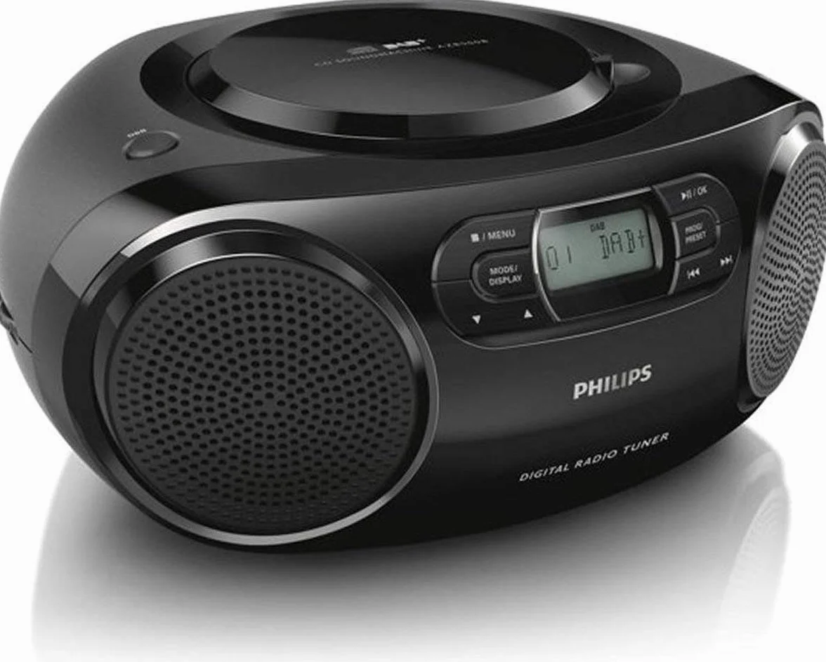 Philips AZB500B Lecteur de CD DAB Amplification Dynamique des Basses Noir