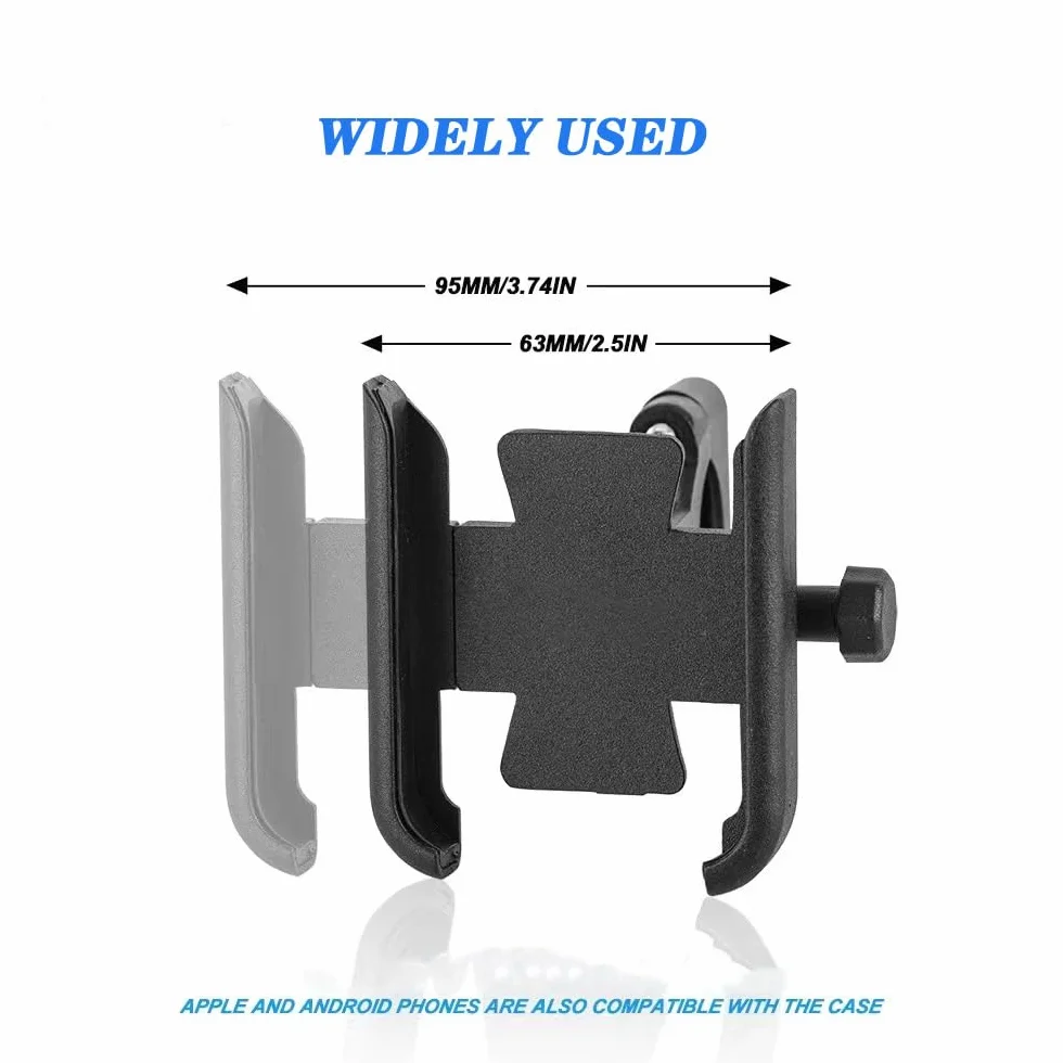 Per XMAX400 Xmax300 Xmax250 Xmax125 Moto Supporto Del Telefono Manubrio Specchio Posteriore Supporto Del Telefono Cellulare GPS(Colore: Specchio Nero)
