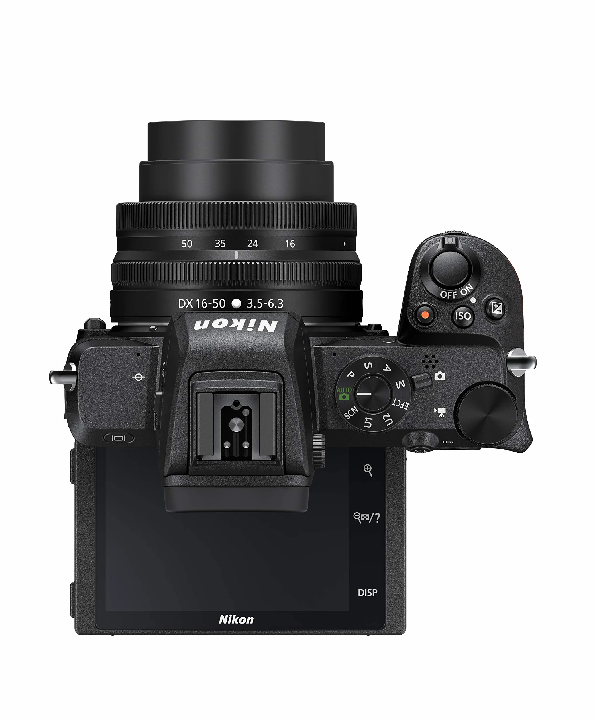 Nikon Z50 + Z Dx 16-50Vr Fotocamera Mirrorless, Cmos Dx da 20.9 Mp, Sistema Hybrid-Af, Mirino Elettronico (Evf), LCD 3.2" Touch, Video 4K, Nero