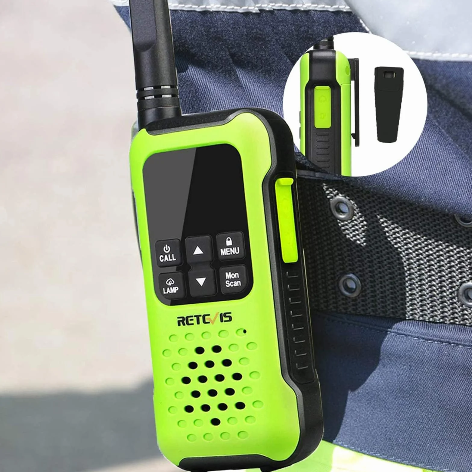 Retevis RT649P IP67 Walkie Talkie Impermeabile Galleggianti Ricaricabili PMR446 16CH Allarme SOS Lungo Raggio 2 Pz