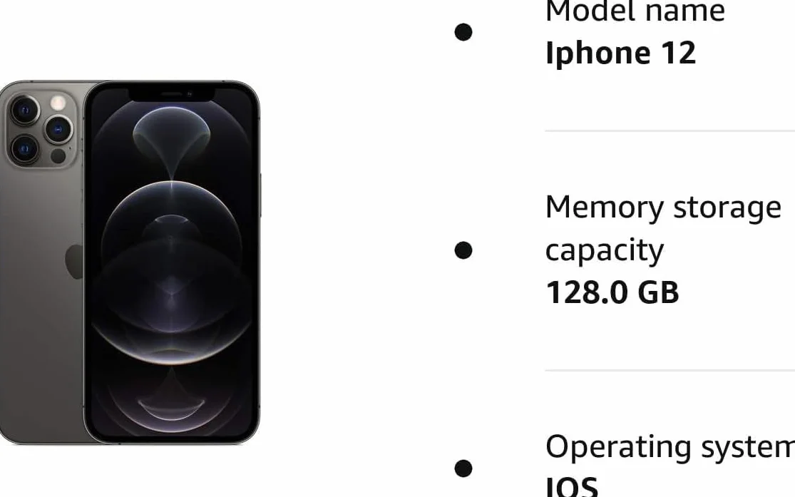 Apple iPhone 12 Pro 128GB Graphite Ricondizionato
