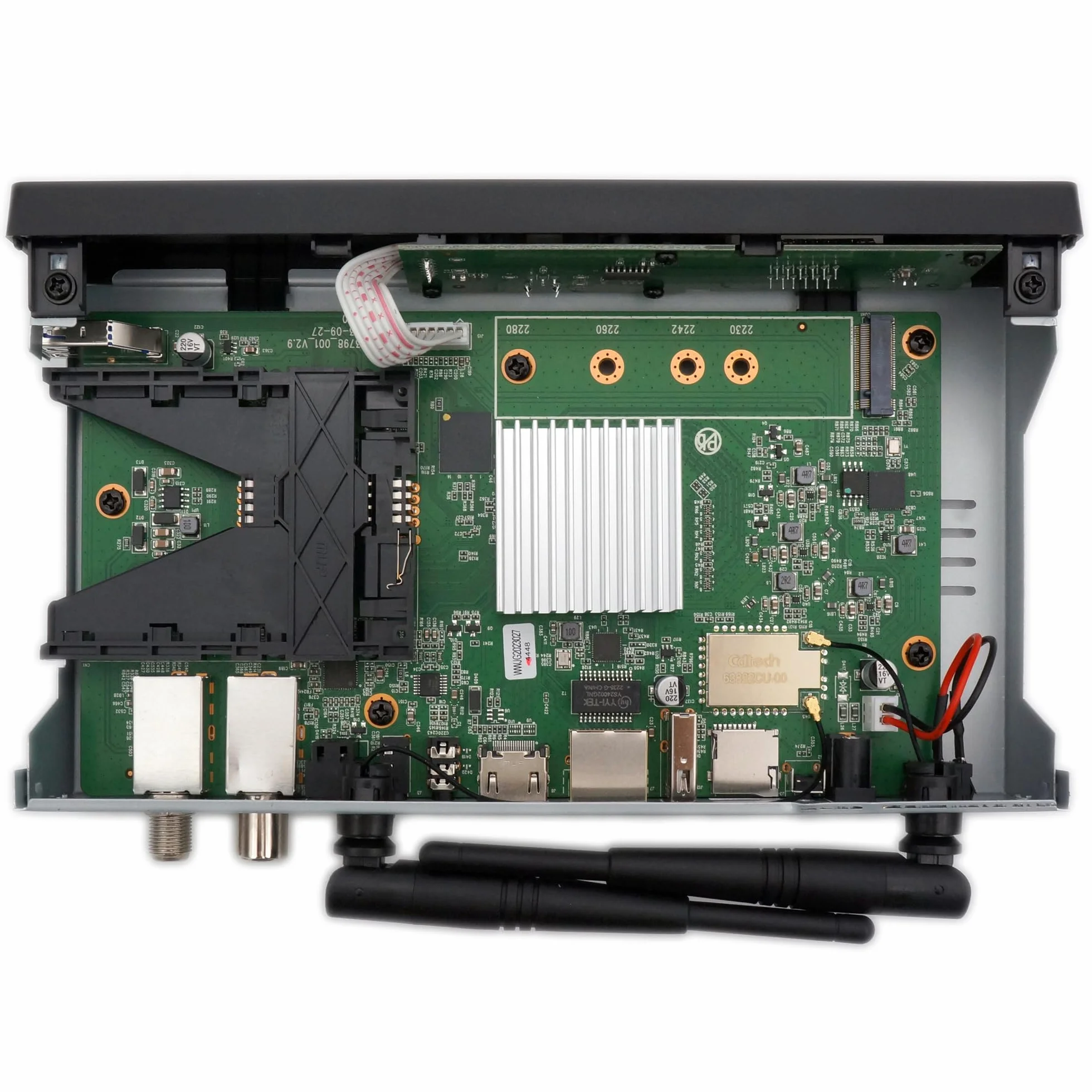 Octagon SF8008 4K Combo Supreme V3 UHD DVB-S2X Linux PVR WiFi 2.4/5G 1Gbit LAN M.2 HDR 10 BT 5.1 IR HTS e-cavo HDMI