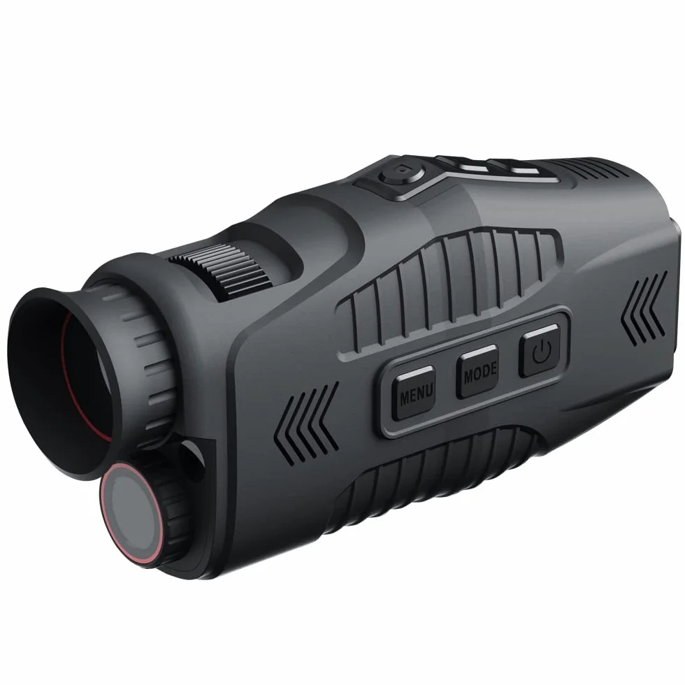 Visione Notturna,Mulcort 1080P Portatile Monoculare Visore Notturno A Infrarossi Dispositivo Giorno Notte Usa Foto Video Scattare Zoom Digitale 5X 300M Full Dark Distanza di Visione
