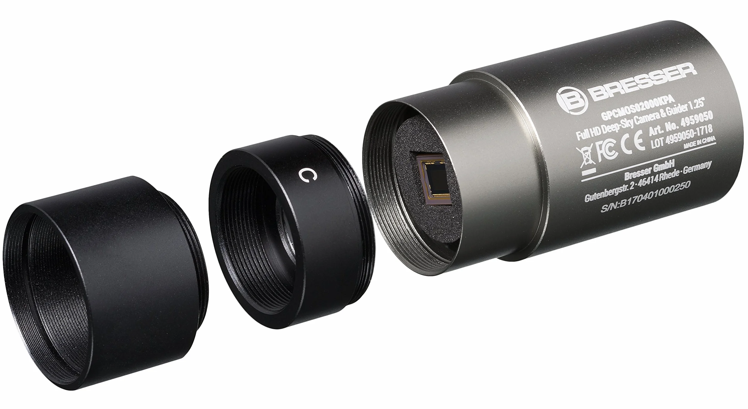 Bresser 4959050 Camera Deep Sky e Camera di Guida Full HD 1.25”, Verde