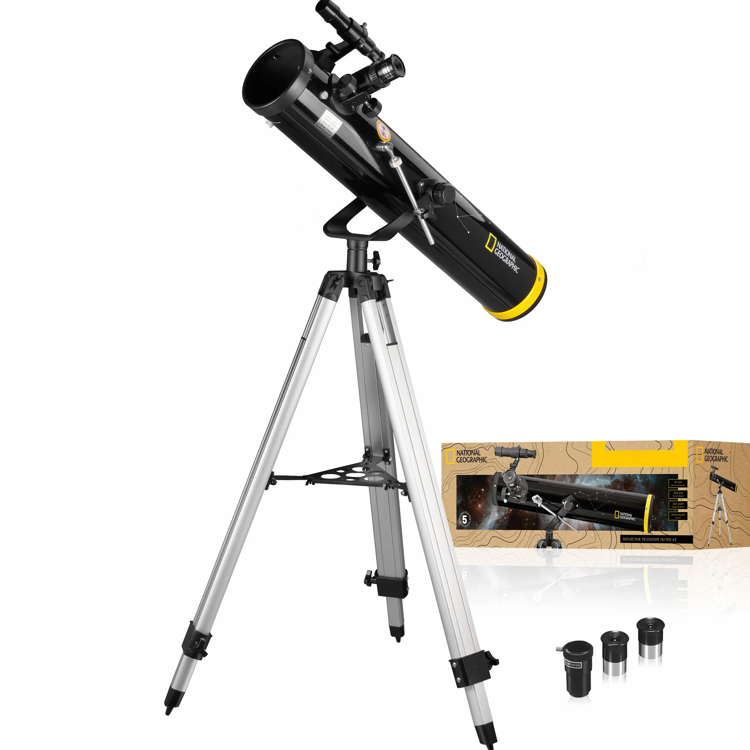 National Geographic - Telescopio riflettore 76/700 AZ