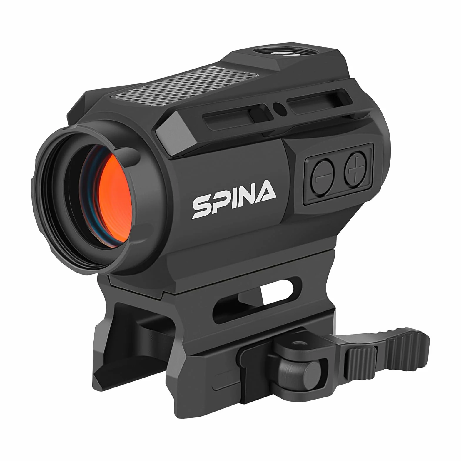 SPINA OPTICS Red Dot Sight 1x20mm 2 MOA Rifle Scope Riflesso con Reticle Dot/Cross Circle 7 livelli luminosità QD Mount