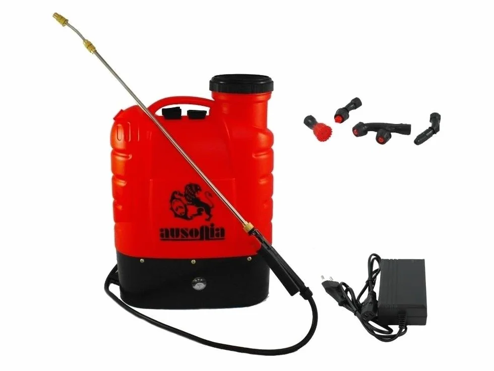 AUSONIA Pompa a Spalla 16L 12V/10Ah Litio Bateria