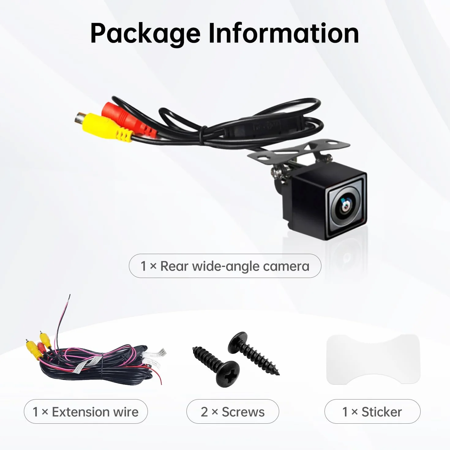 ATOTOZONE AC-HD03LR telecamera retrovisione 720P HD con angolo largo di 180°, vista posteriore in tempo reale, visione notturna chiara, impermeabile IP67. Solo compatibile con S8(Eccetto S8 PN/UN/MS)