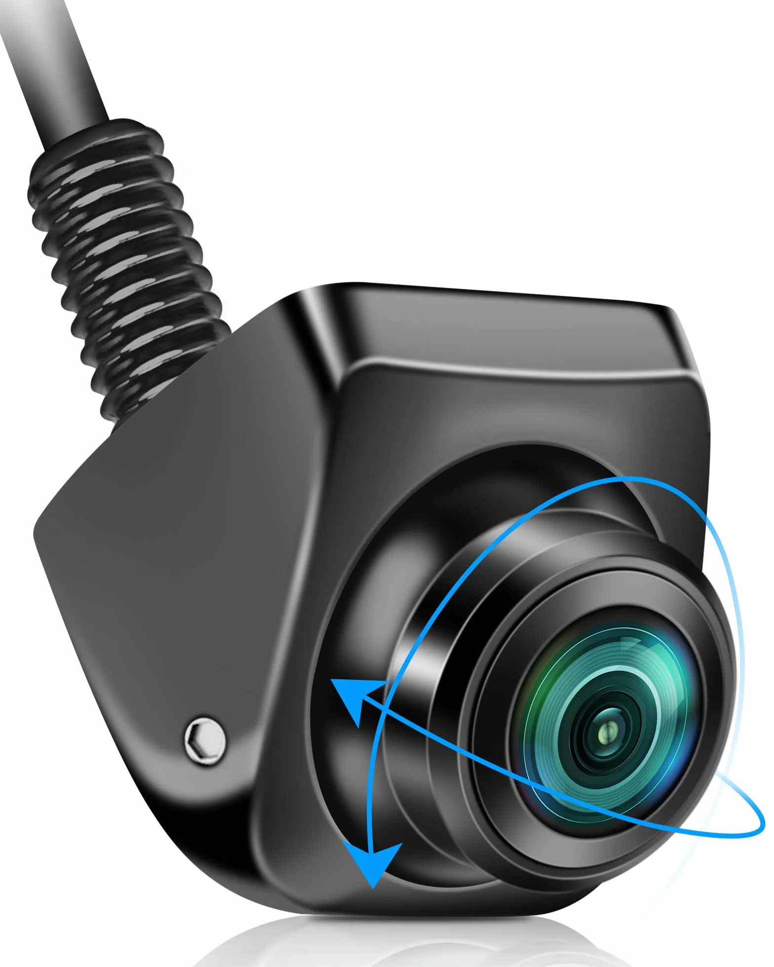 Retrocamera Auto AHD 1080P Telecamera Retromarcia Auto 170° Grandangolare Visione Notturna IP69K Impermeabile Telecamera Posteriore Auto Universali NTSC Retrocamera Camper Installazione Senza Foratura