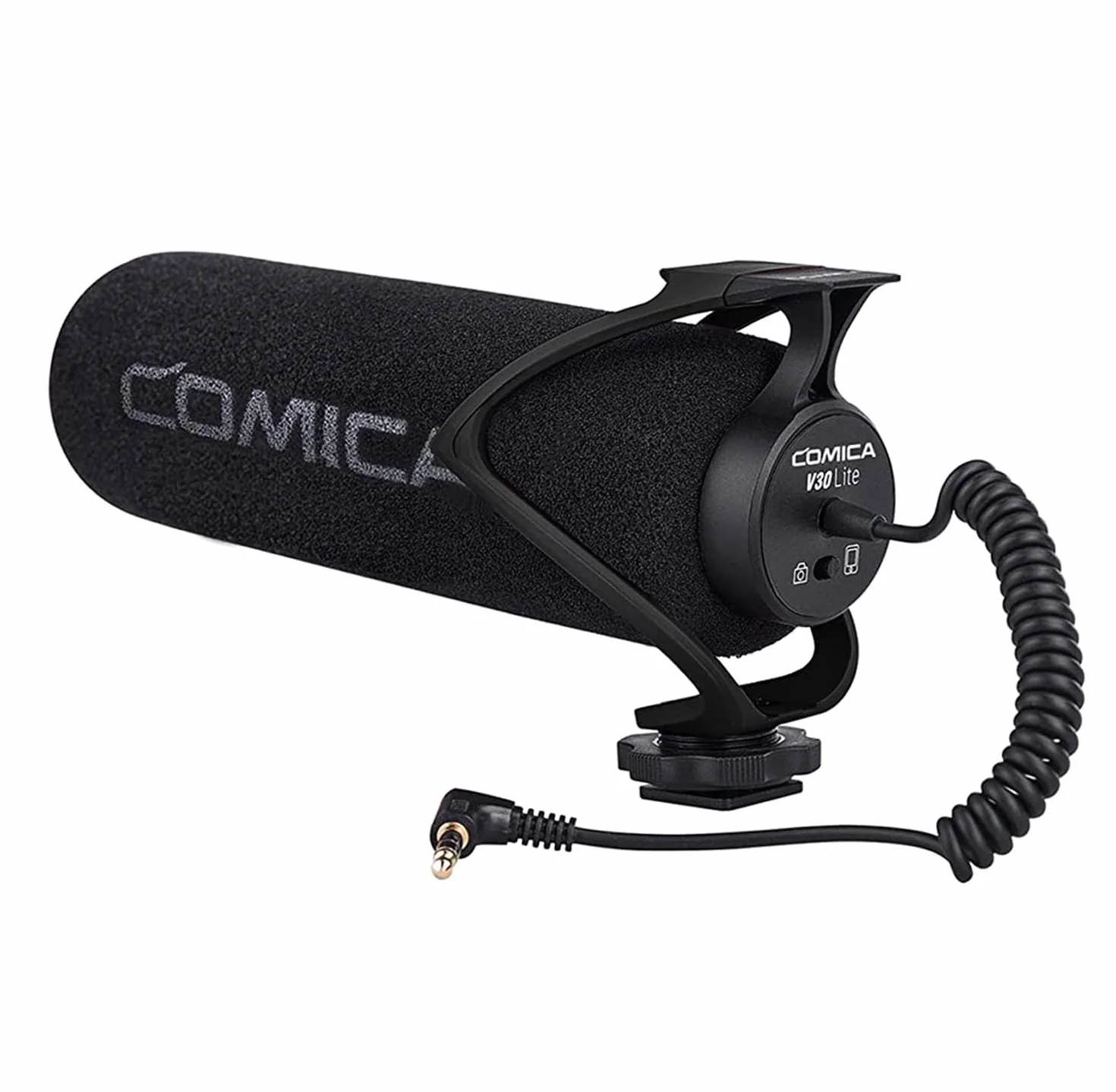 COMICA CVM-V30 LITE Video microfono Super-sulla fotocamera Shotgun microfono a condensatore cardioide per Canon Nikon Sony Panasonic fotocamera/DSLR/smartphone con 3,5 mm Jack