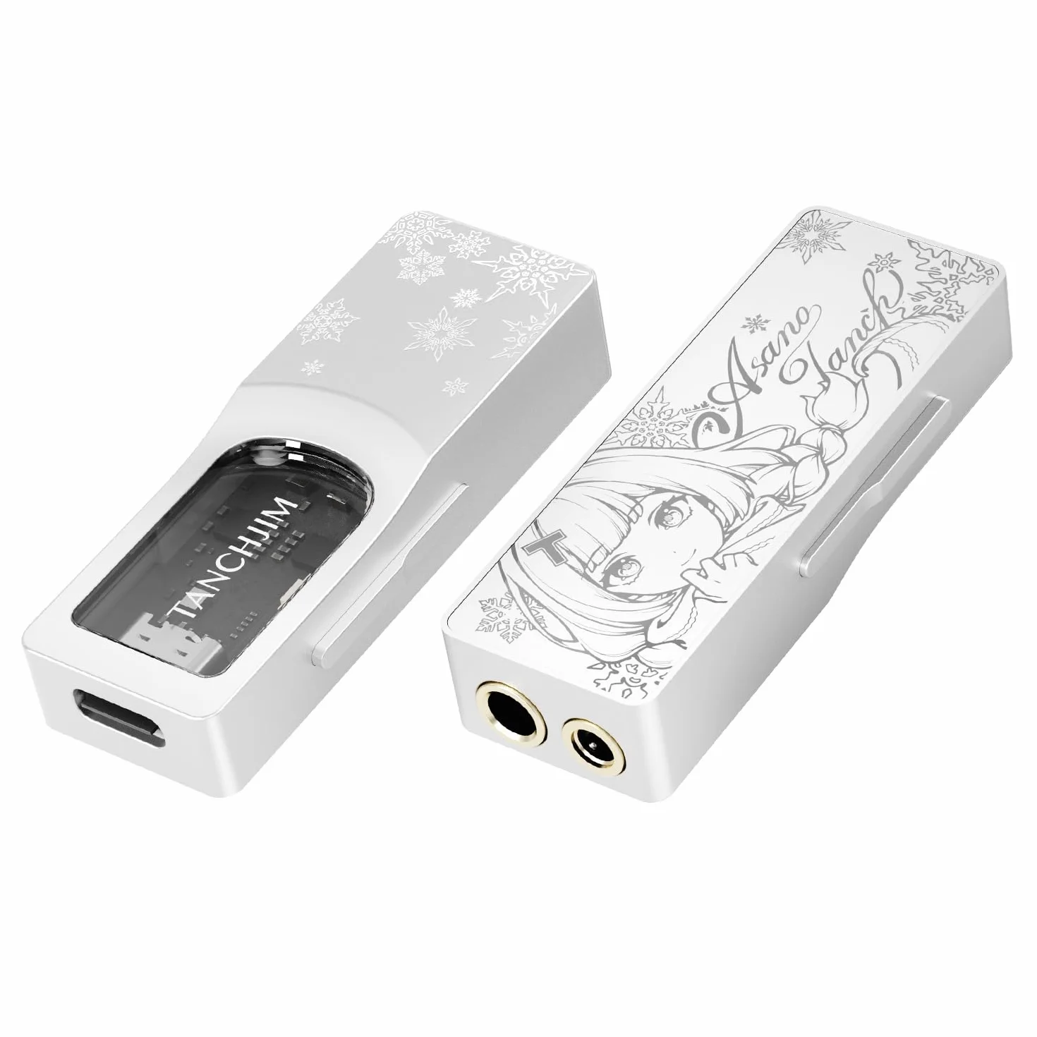 TANCHJIM SPACE PRO Amplificatore Cuffie, Doppio DAC CS43198, Amplificazione Indipendente, 618mW, Uscita 3.5/4.4mm, PCM768kHz DSD256, Gioco/Audio, Supporto Mic e Virtuale 5.1/7.1