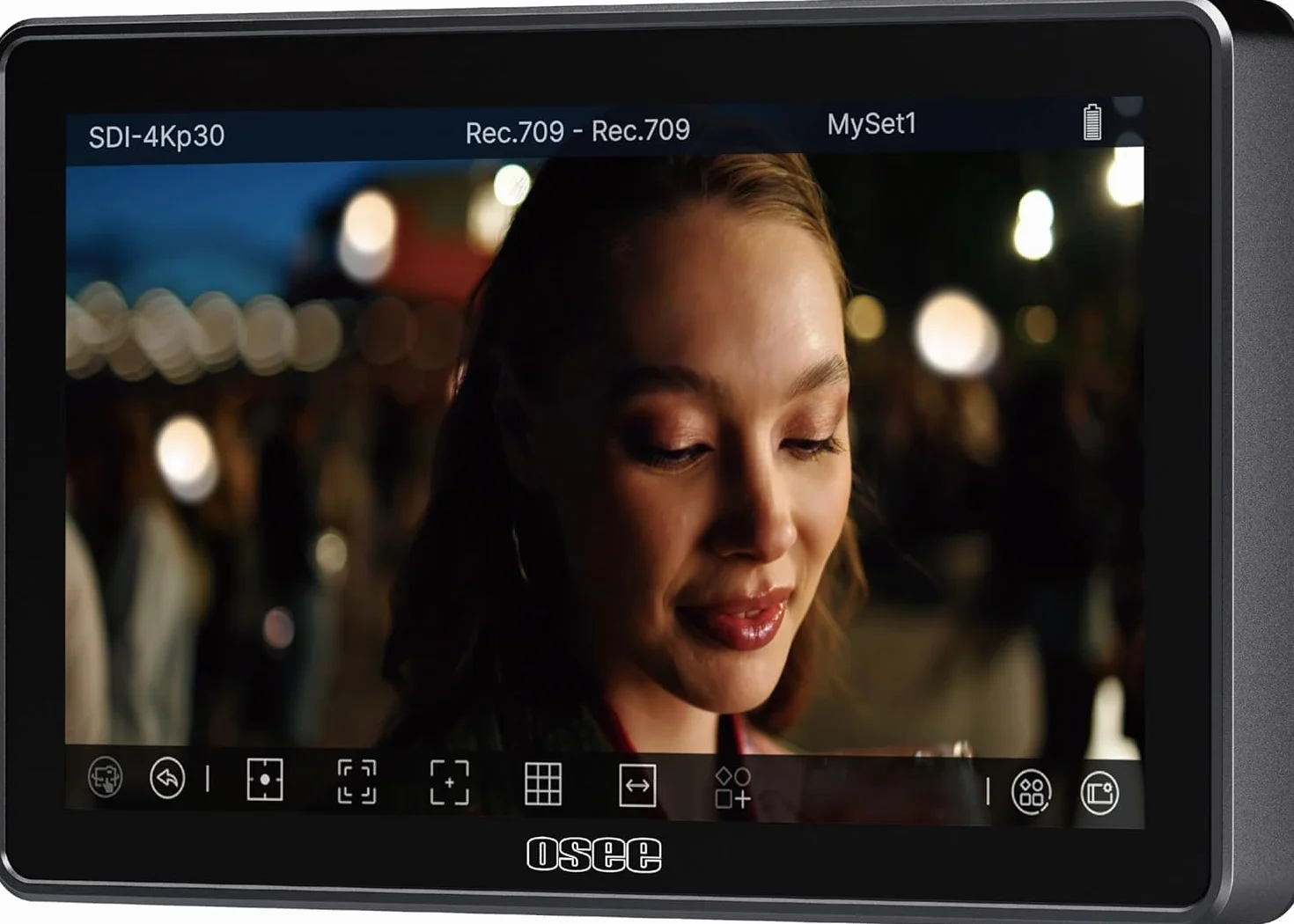 Osee G7 Pro Monitor Video per Fotocamera 7 Pollici 3000nits Touchscreen Monitor di Campo con Controllo Telecamera, Ingresso/Uscita HDMI 3G-SDI, LUT 3D, Touch to Focus DSLR Monitor