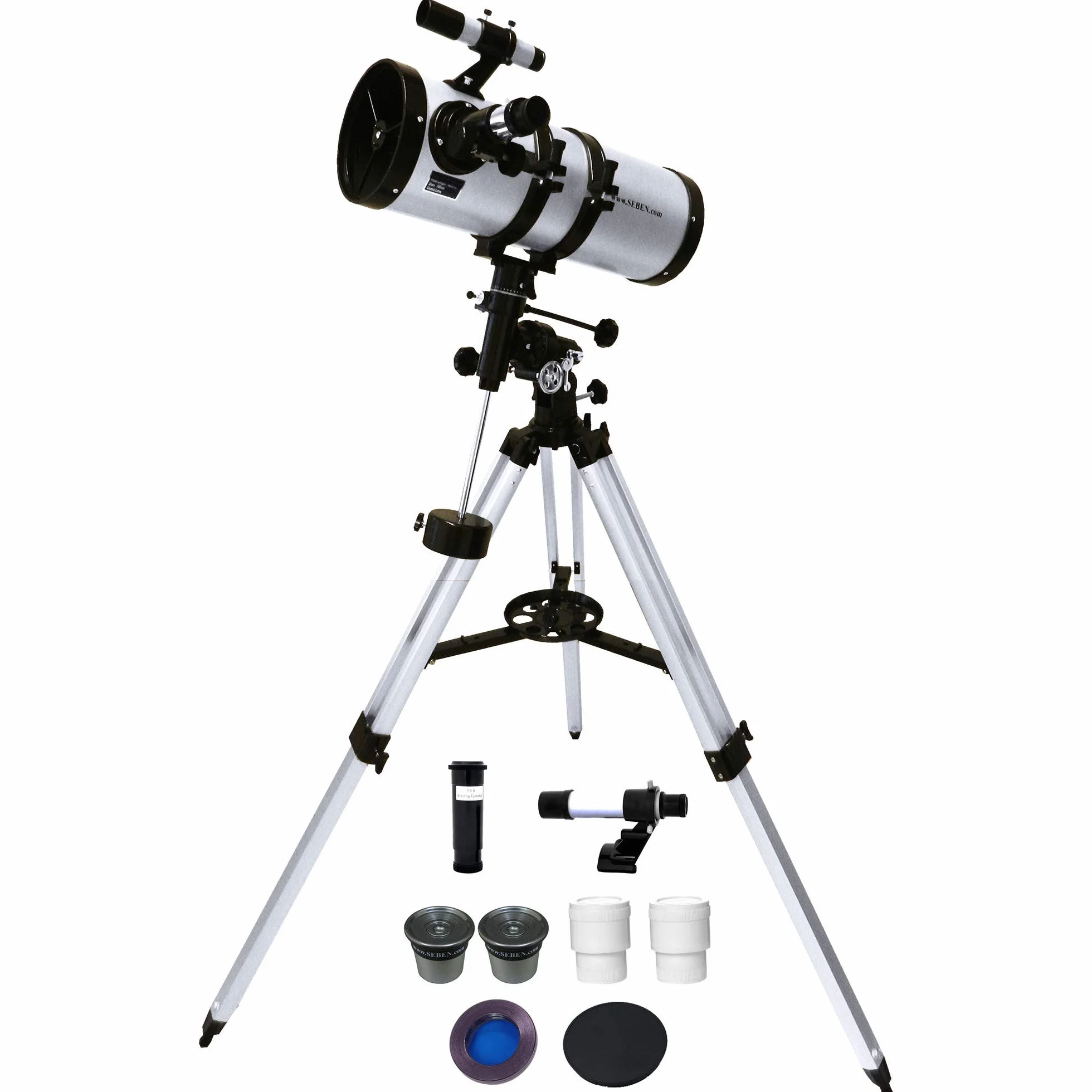 Seben Big Boss 150/1400 EQ3 Telescopio Riflettore Astronomia Cannocchiale