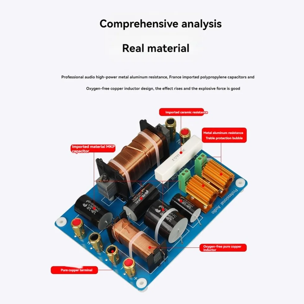 Altoparlanti direzionali crossover, prestazioni palcosceniche professionali, 1500 W divisori per singoli altoparlanti 15-18