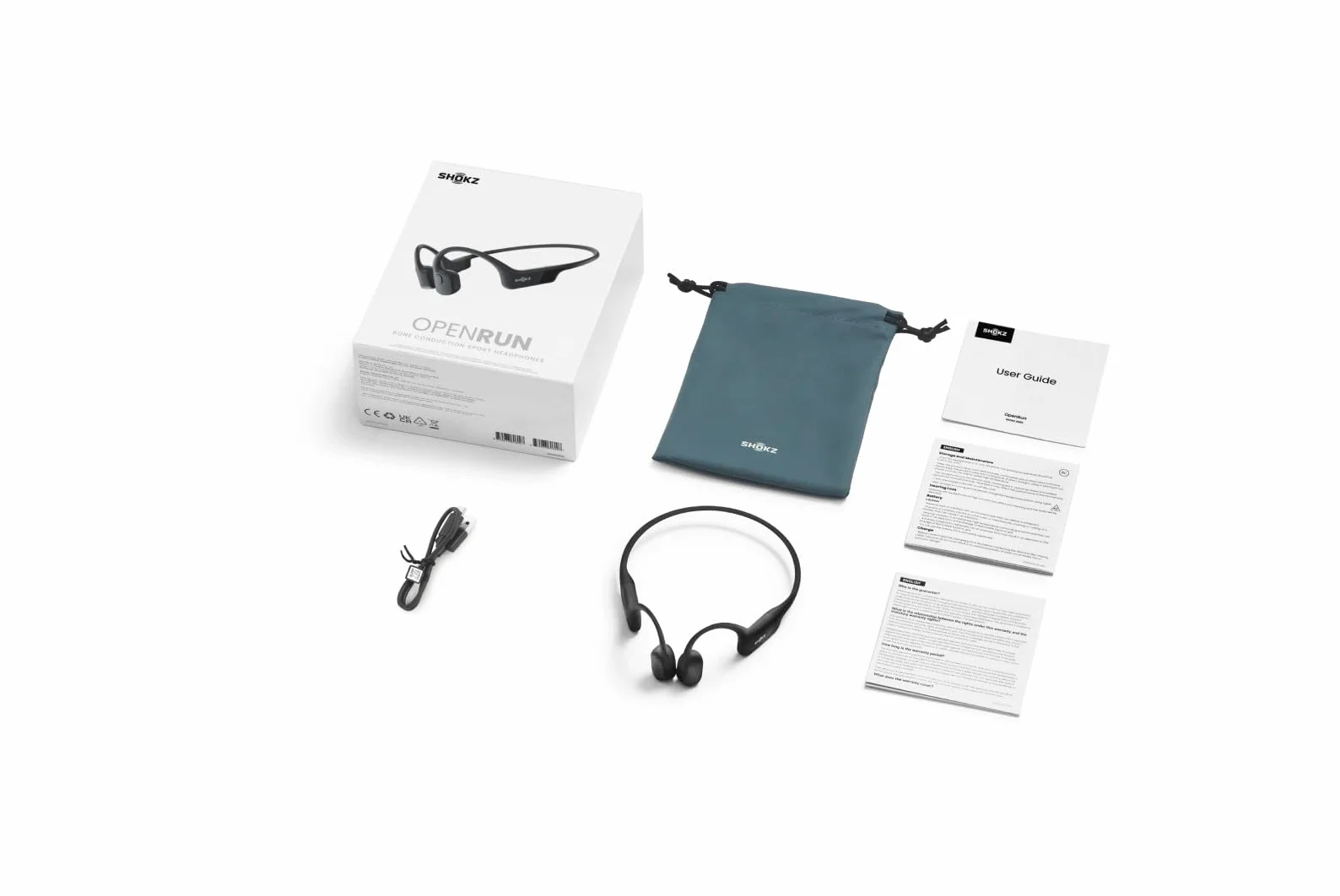 Casque audio sans fil Bluetooth Shokz OpenRun Mini Noir