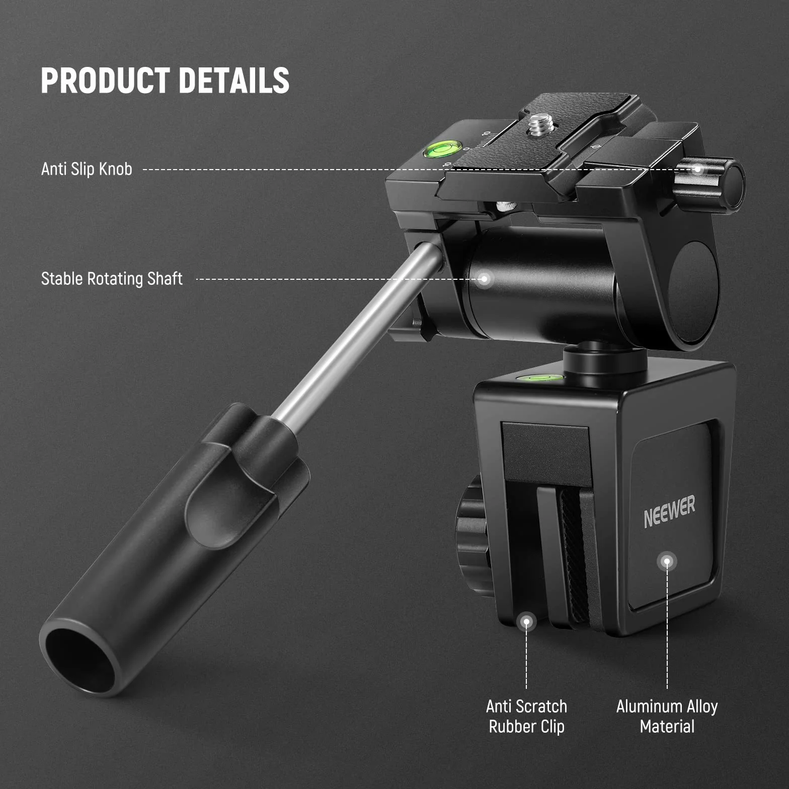 NEEWER Supporto per Finestrino Auto con Maniglia per Spotting Scope, Resistente per DSLR Telescopi, Rotazione a 360° Inclinazione a 120° per Osservazione di Fauna Selvaltica, Bird Watching, Scoutismo