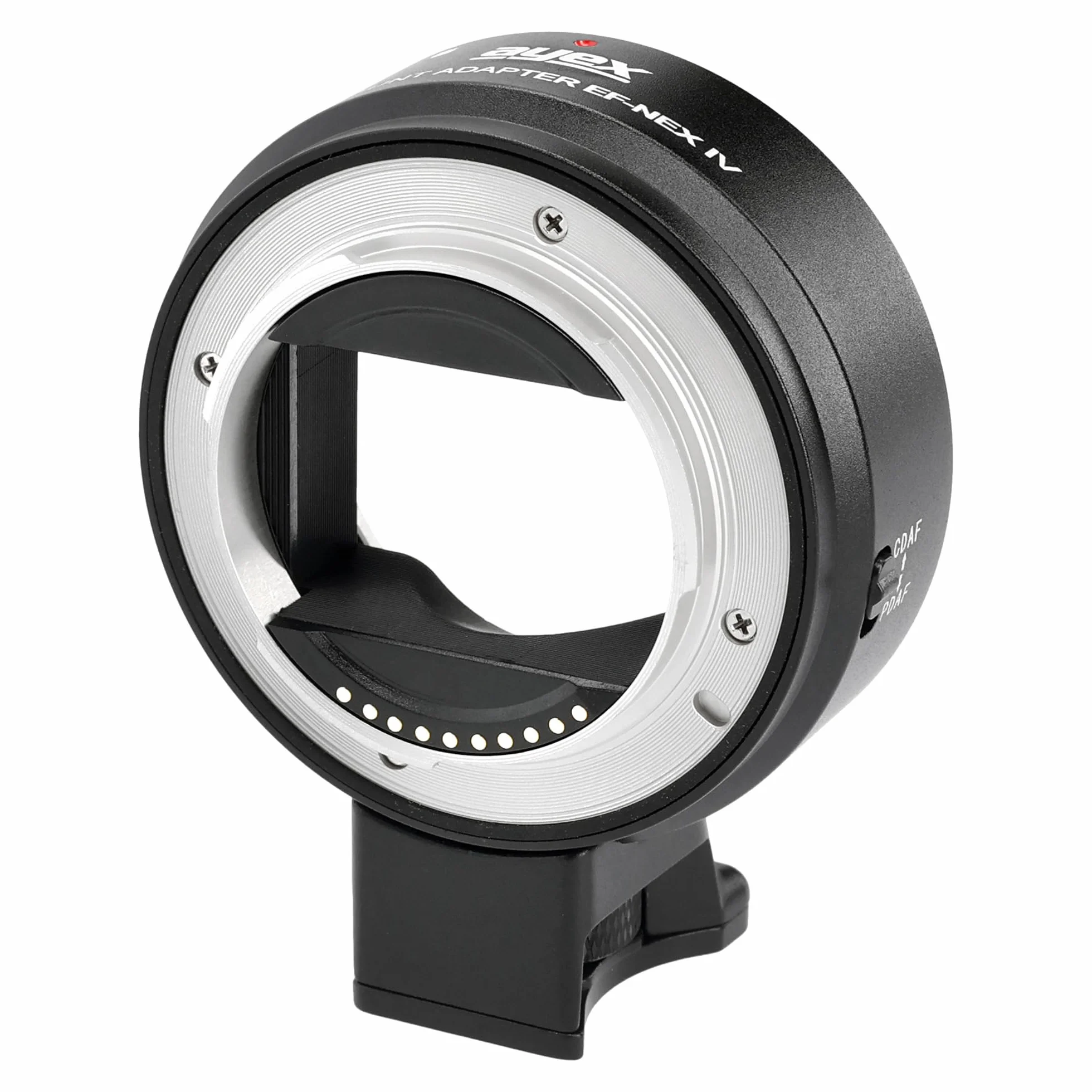ayex Adattatore per obiettivo compatibile con obiettivi Canon EF, compatibile con fotocamere Sony E-Mount Dual Autofocus Control & is Stabilizzazione EF-NEX IV EF-E IV