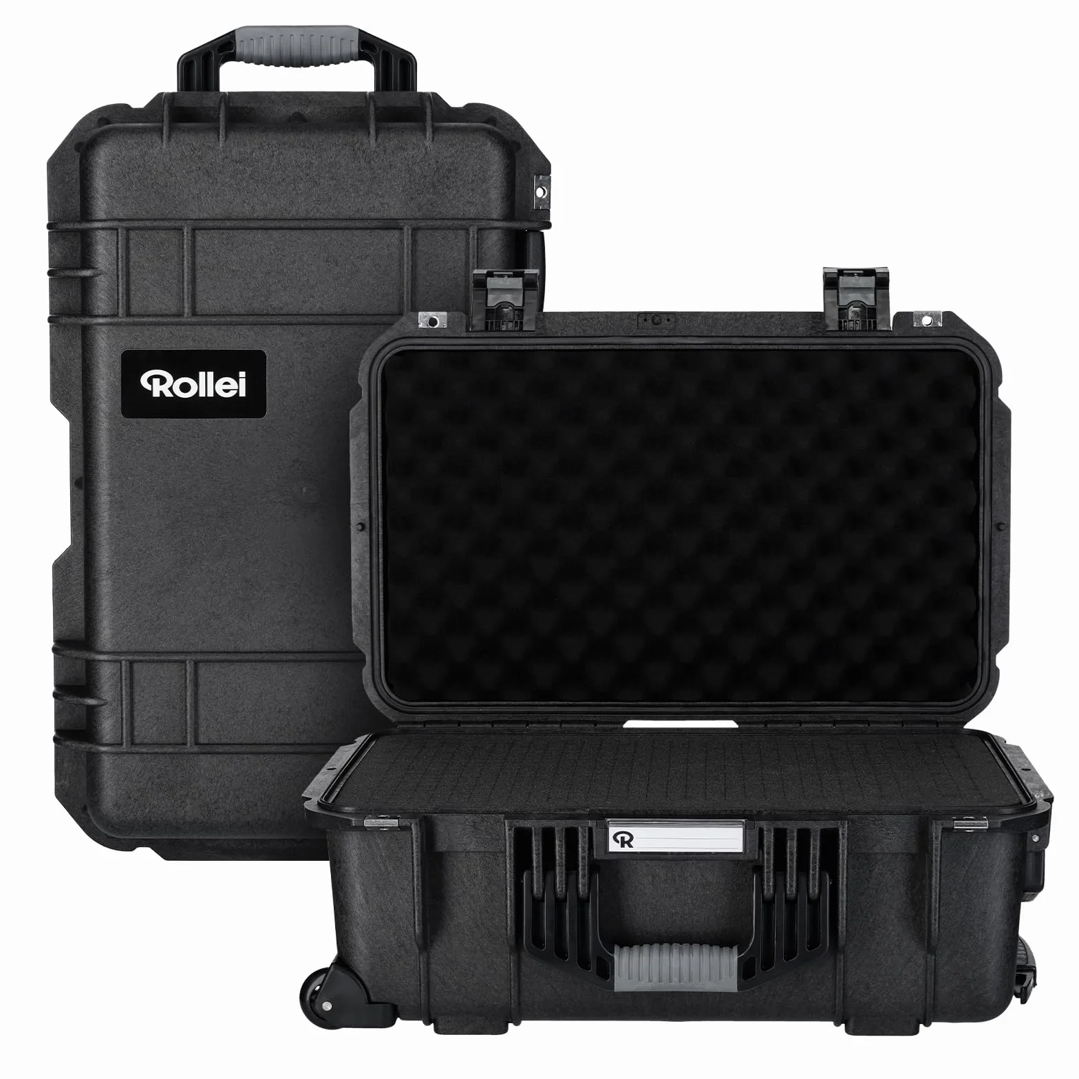 Rollei Valigia per fotocamera, trolley estremamente robusta, infrangibile e impermeabile, grande valigetta con ruote, regolazione automatica della pressione e protezione antifurto, trolley per