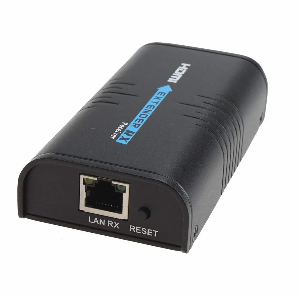 AGPTEK LKV373A HDMI 1080P Ricevitore per Estensore su CAT5E CAT6 LAN- Supporta 100-120M Larghezza di banda Ethernet Conforme HDCP, estende il segnale HDMI a TCP/IP
