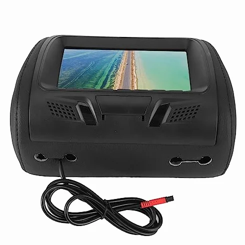 Lettore DVD per Poggiatesta per Auto, Monitor per Poggiatesta da 7 Pollici TV per Bambini Lettore DVD per Auto TV Portatile con Supporto per Poggiatesta Video 1080P