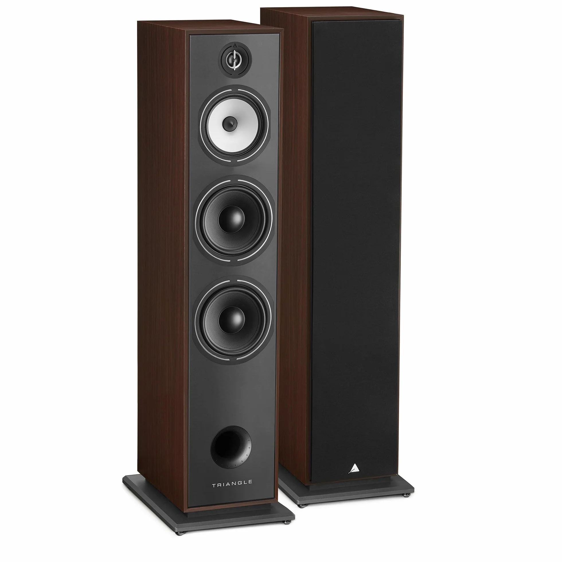 Triangle - Altoparlante Colonna Hi-Fi BOREA BR10 - Potenza Massima 200W - Sensibilità 92 dB/W/m – Speaker da 21 cm – Musica e Home Cinema Versatili - 245 x 1110 x 380 mm - Noce (Coppia)