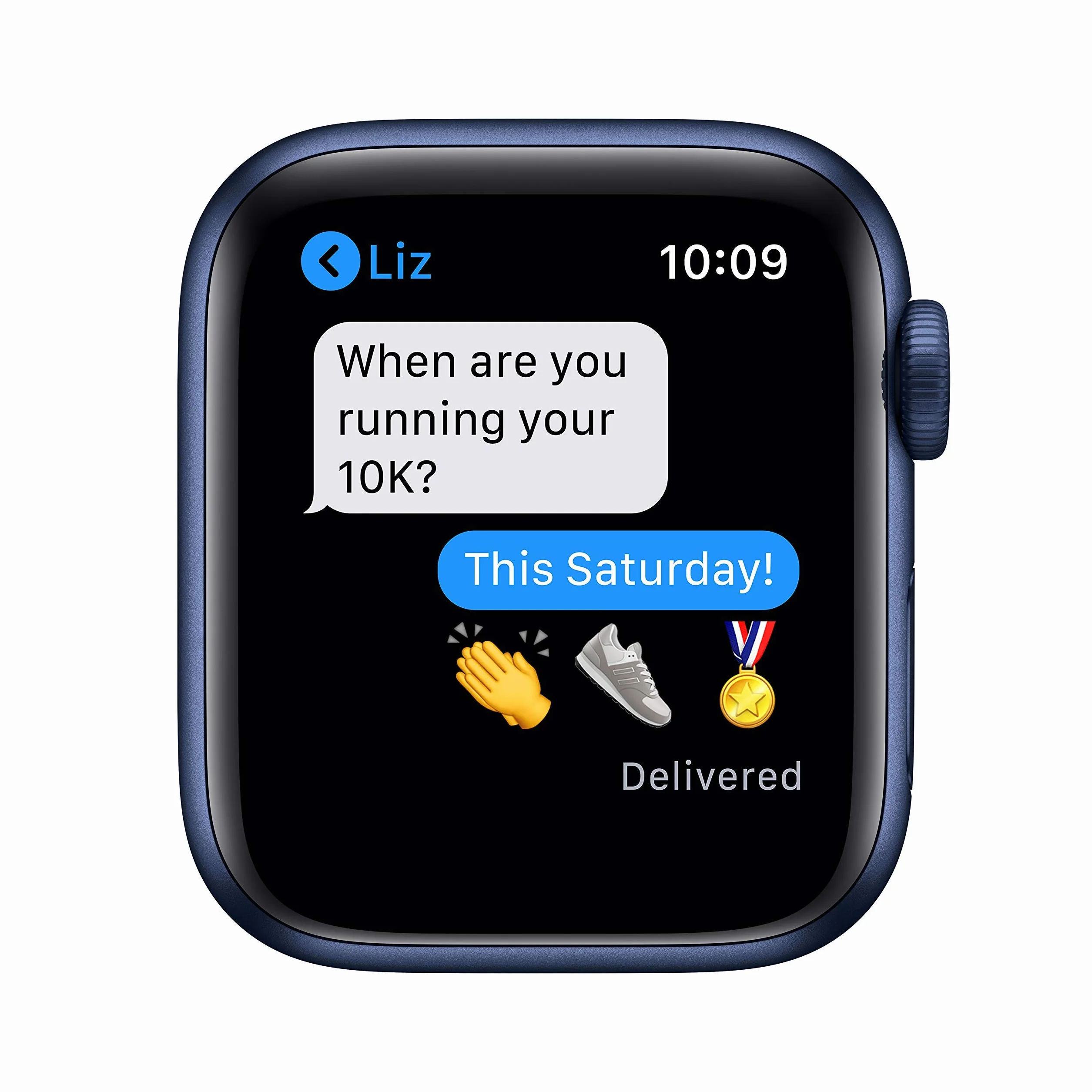 Apple Watch Series 6 (GPS + Cellulare, 40MM) Cassa In Alluminio Blu con Cinturino Sport Blu Scuro (Ricondizionato)