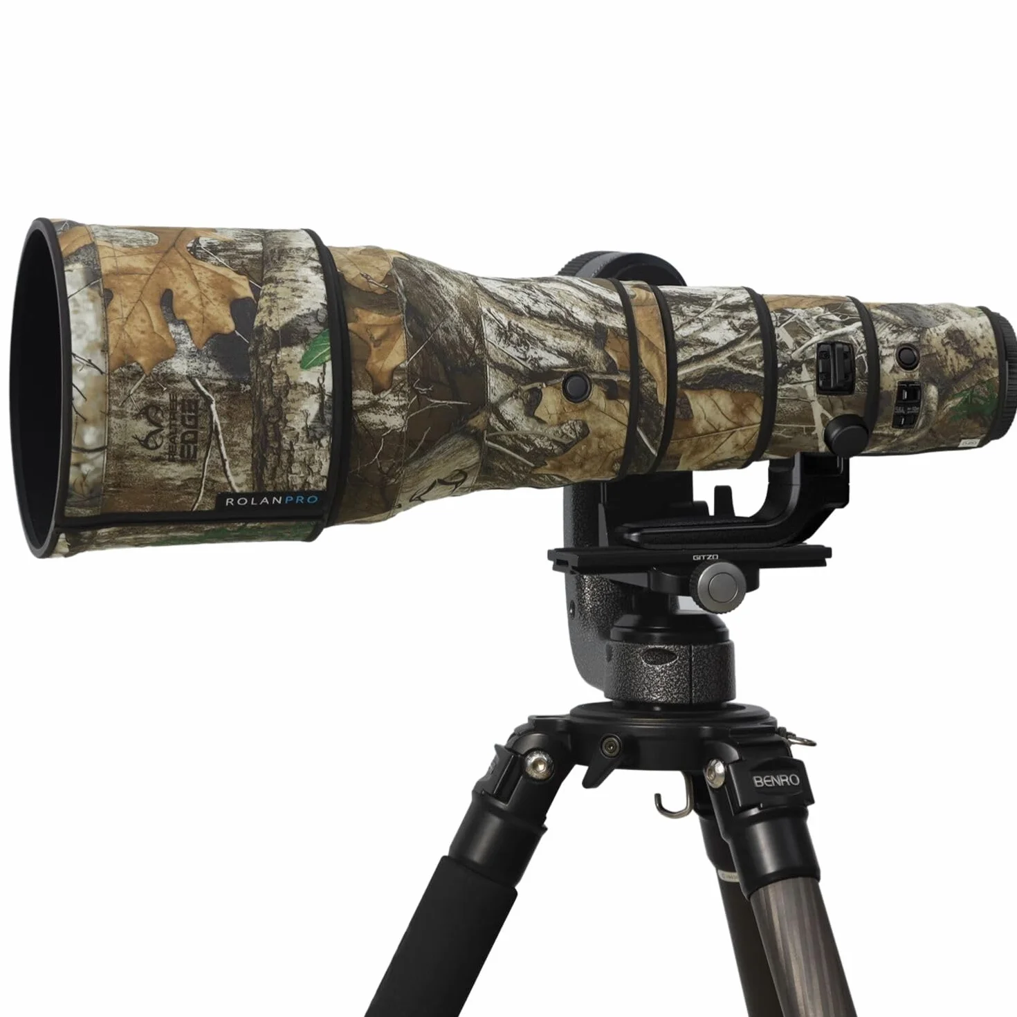 ROLANPRO Cover Protettiva per Obiettivo Nikon Z 400mm F2.8 TC VR S, Manicotto Mimetico Antigraffio Fotografia Naturalistica - #27 Mimetico