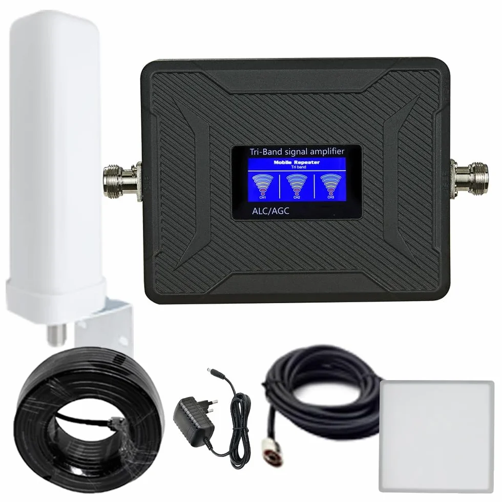 Licenza-CE AGC Ripetitore Amplificatore Segnale Cellulare 2G 3G 4G LTE GSM WCDMA, Banda 1 3 8, 900/1800/2100 mhz