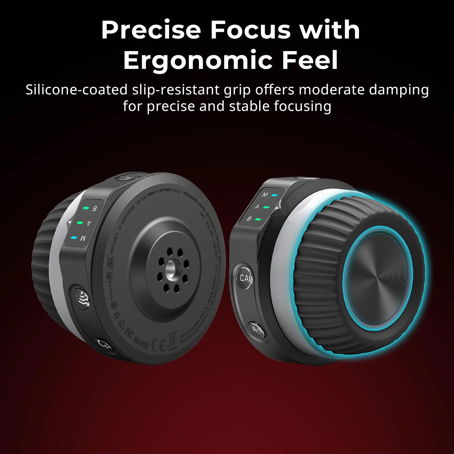 SMALLRIG Wireless Handwheel Controller (Lite), Marcatura A/B Single-Touch, Durata della Batteria di 21 ore, Controllo Semplificato, Design Leggero, Comodo e Compatto, per Obiettivi DSLR e Cine - 4295