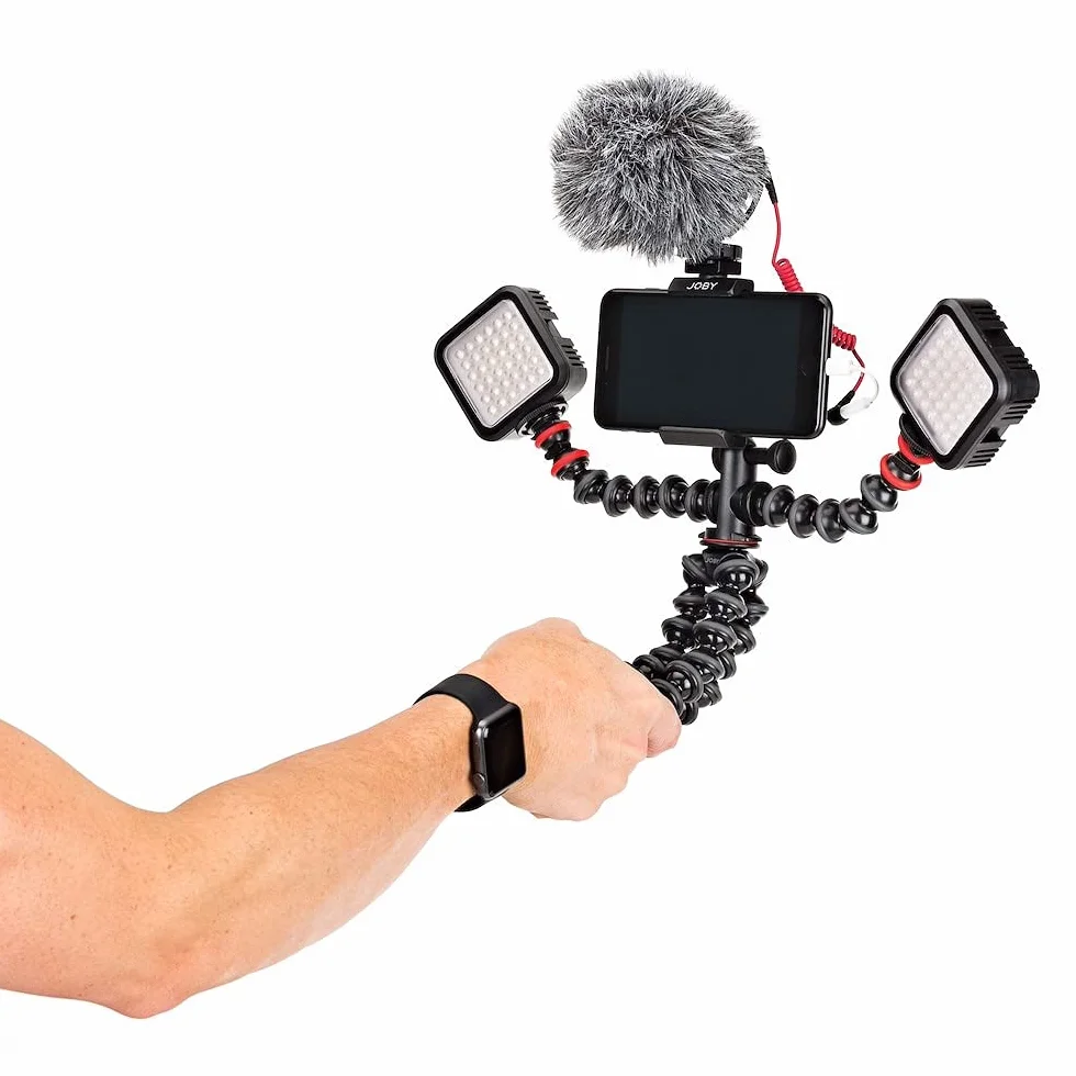 JOBY Gorillapod mobile Rig, Treppiede, Fotocamera, Accessori, YouTube, Vlogging, Smartphone, iPhone, GripTight, JB01533-BWW